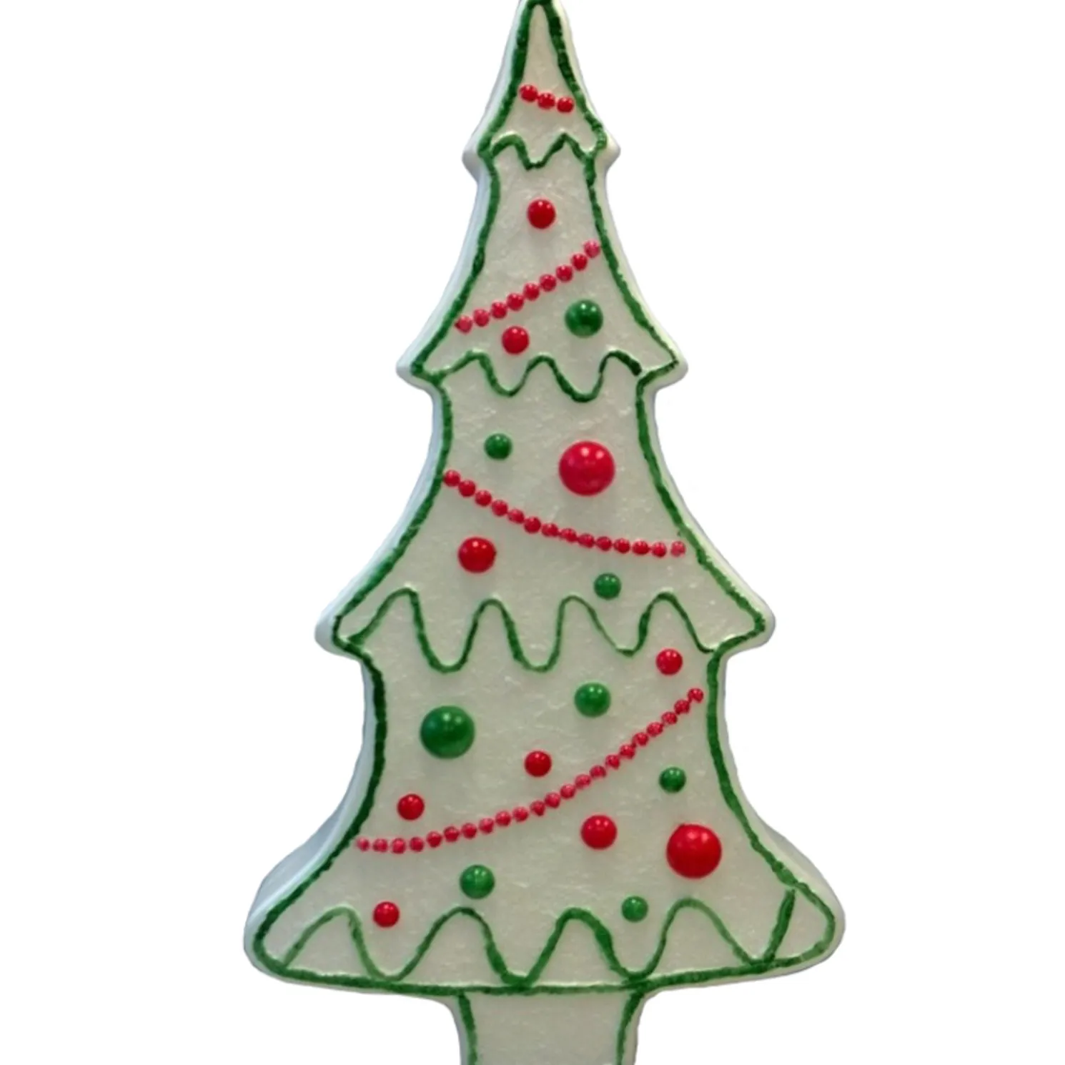 28" Gingerbread Cookie Christmas Tree Blow Mold Outdoor Christmas Decoration 77130