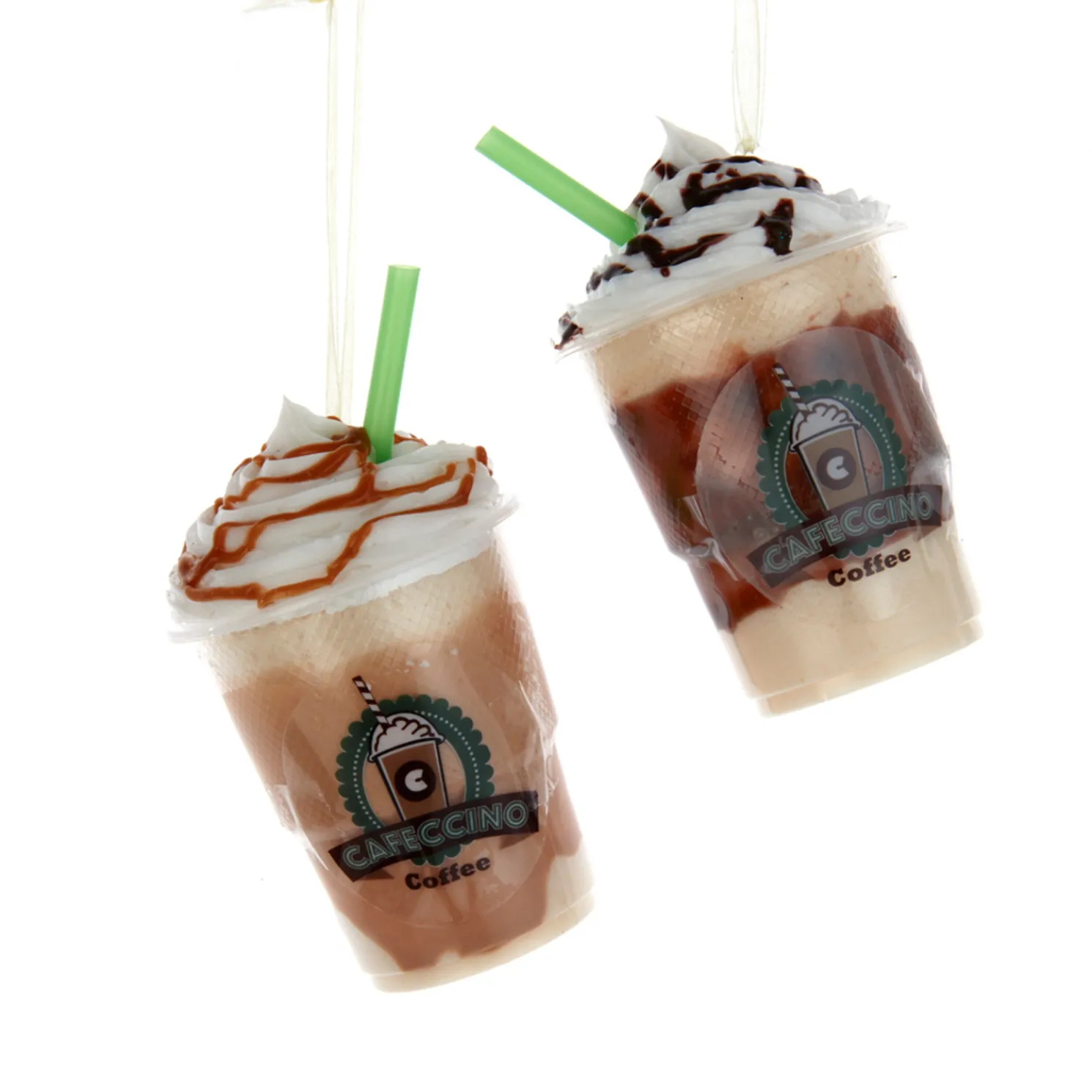 4.5" Caffecino Frozen Coffee Christmas Ornament D4161