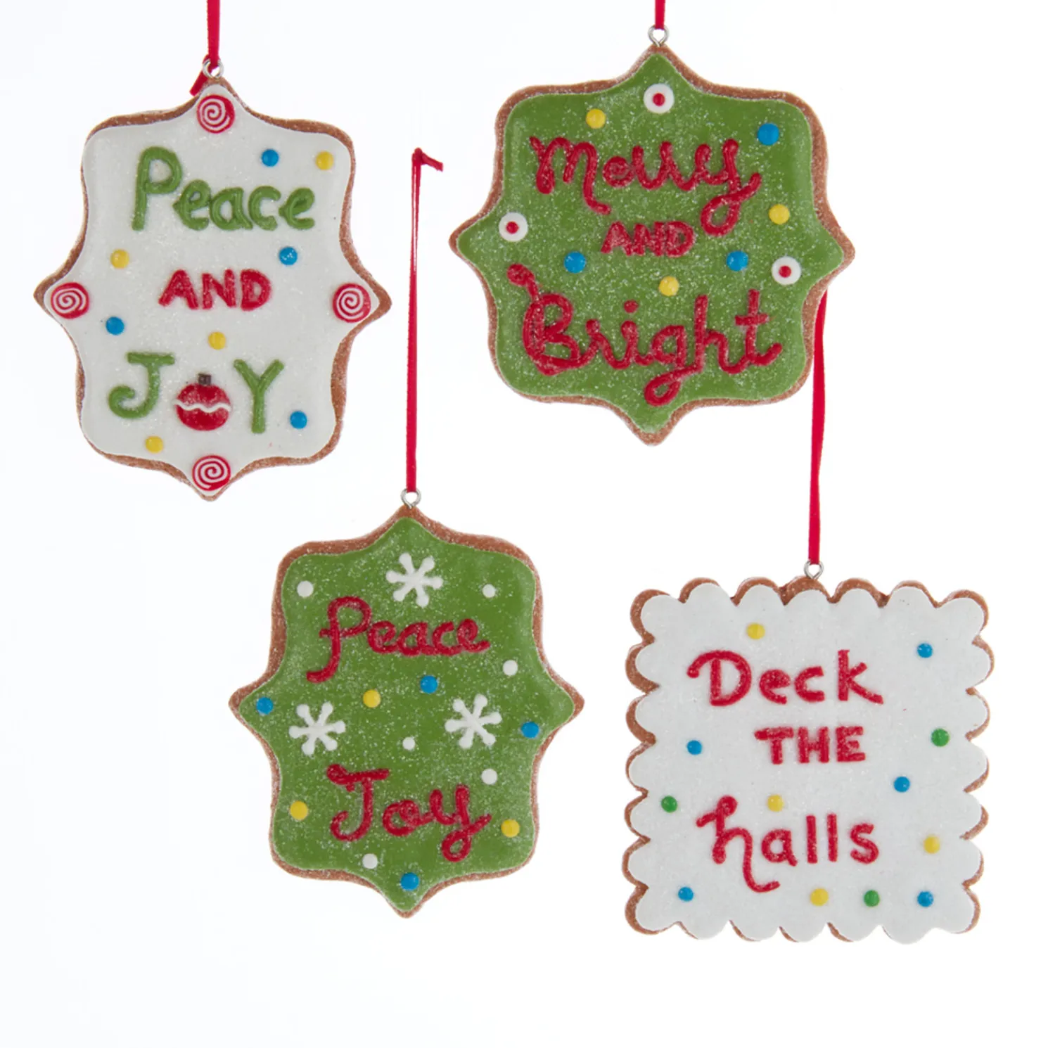 3.5" Claydough Cookie Sign Christmas Ornament D4066