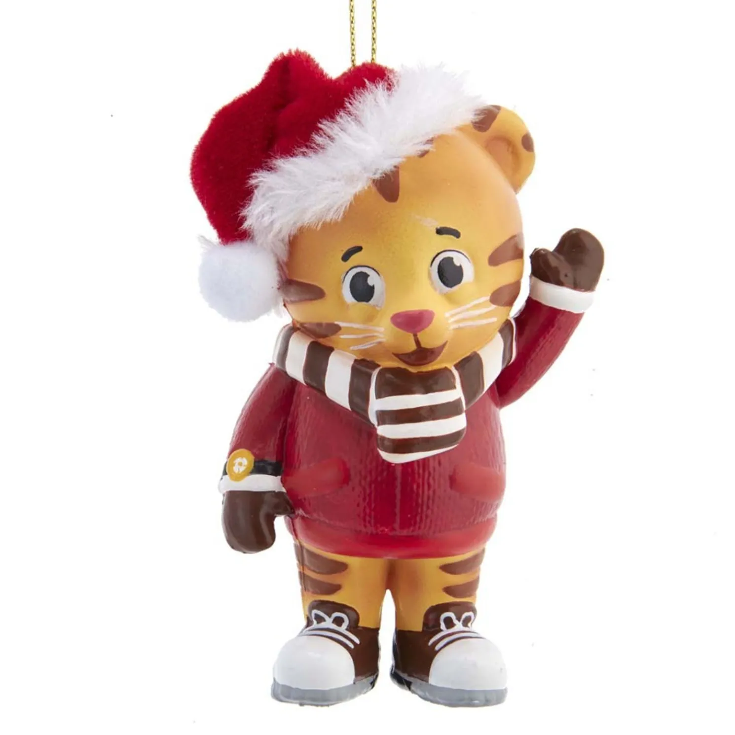 3.5" Daniel Tiger With Santa Hat Christmas Ornament TG1202