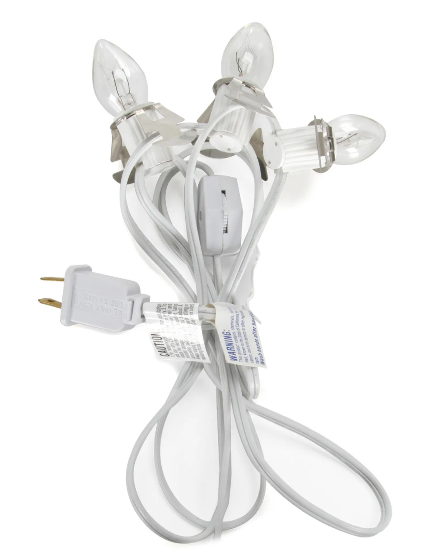 6 ft Christmas Village Replacement Light Cord with 3 Light Socket 6401