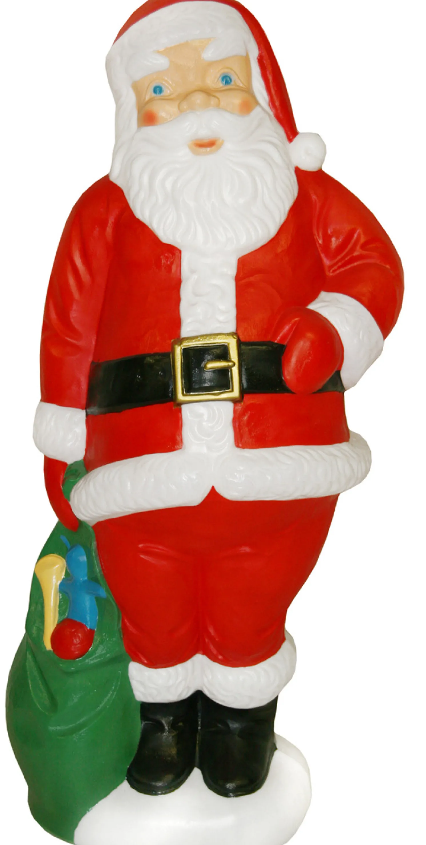 60" Large Santa with Green Bag Christmas Blow Mold C952
