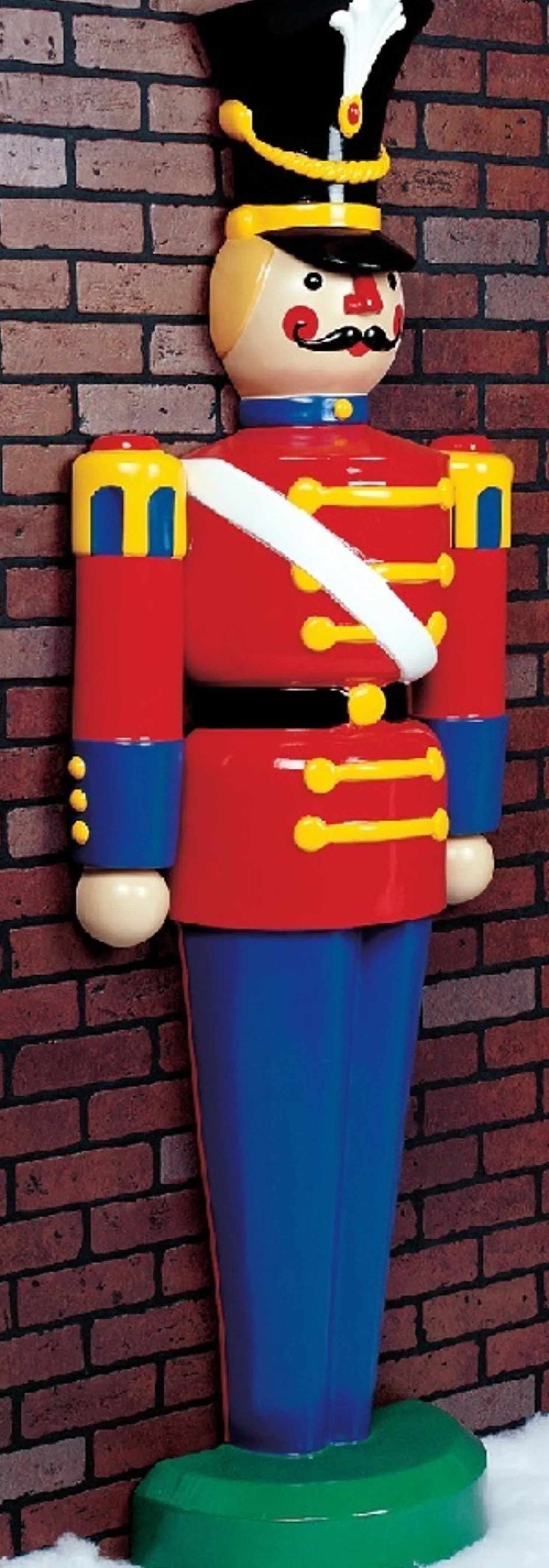 6' Live Form Standing Half Toy Soldier Outdoor Christmas Decoration