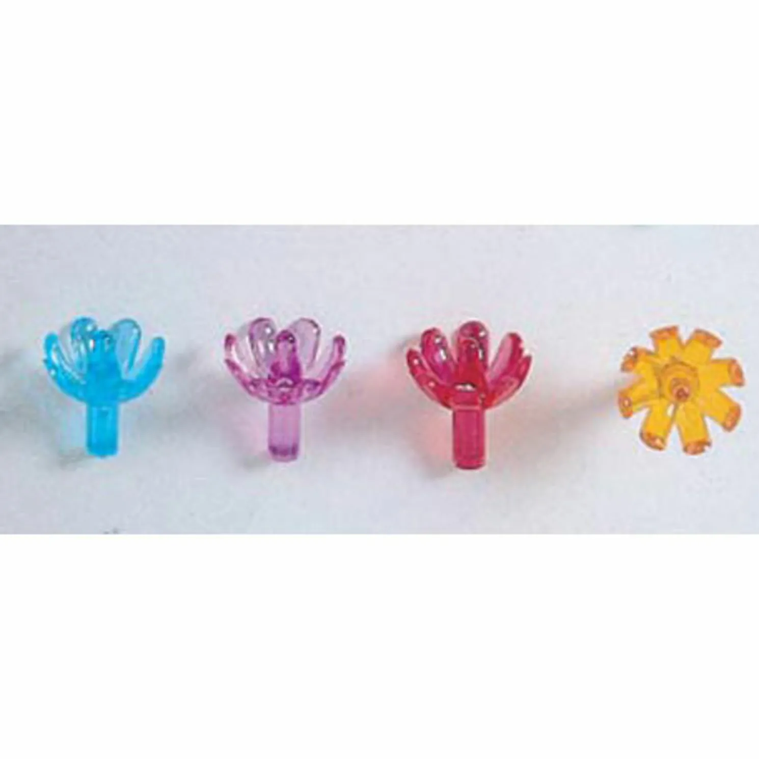 100 Pack 5/8" Multi Color Ceramic Tree Plastic Replacement Flower Pins P0669