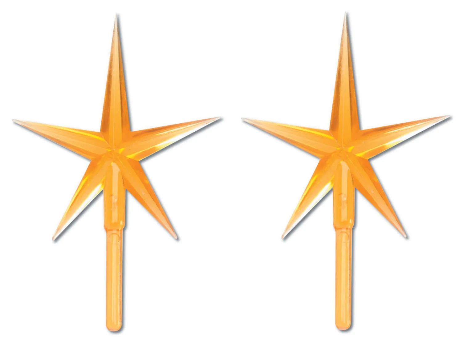 2 Pack Gold Ceramic Tree Plastic Replacement Star P0681