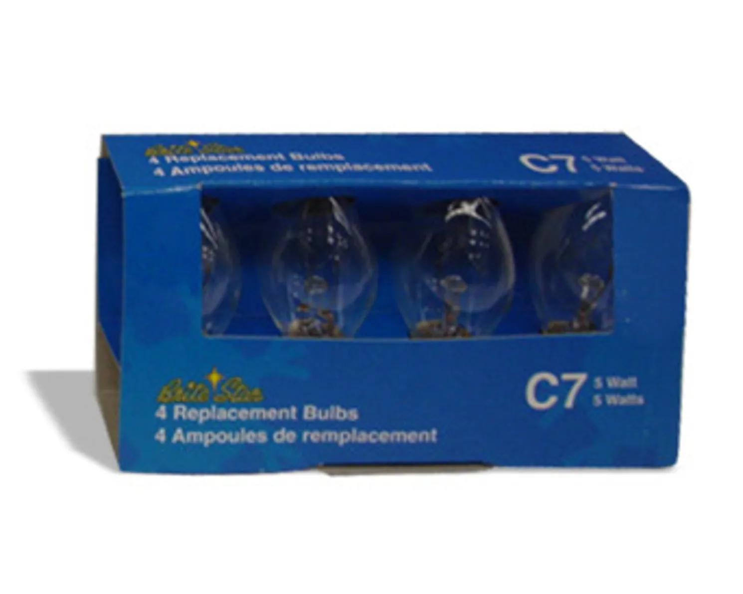 4 pk Clear C7 Replacement Bulbs