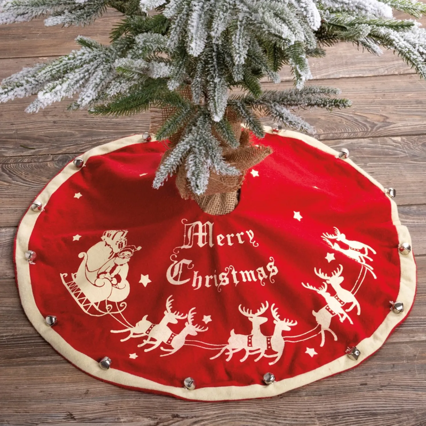 24" Primitives by Kathy Small Vintage Inspired Tree Skirt 16556