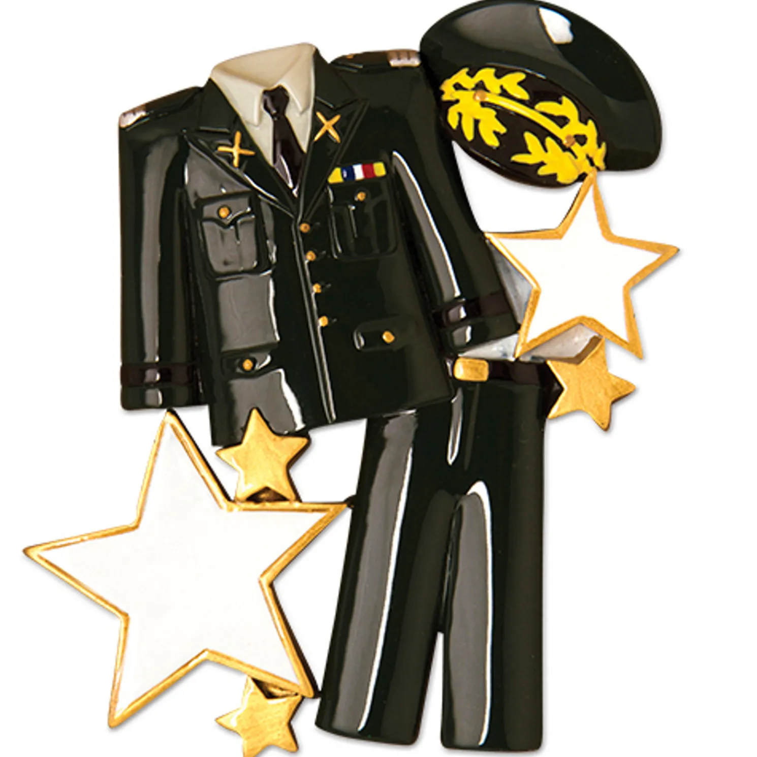 Armed Services Army Uniform Personalized Christmas Ornament