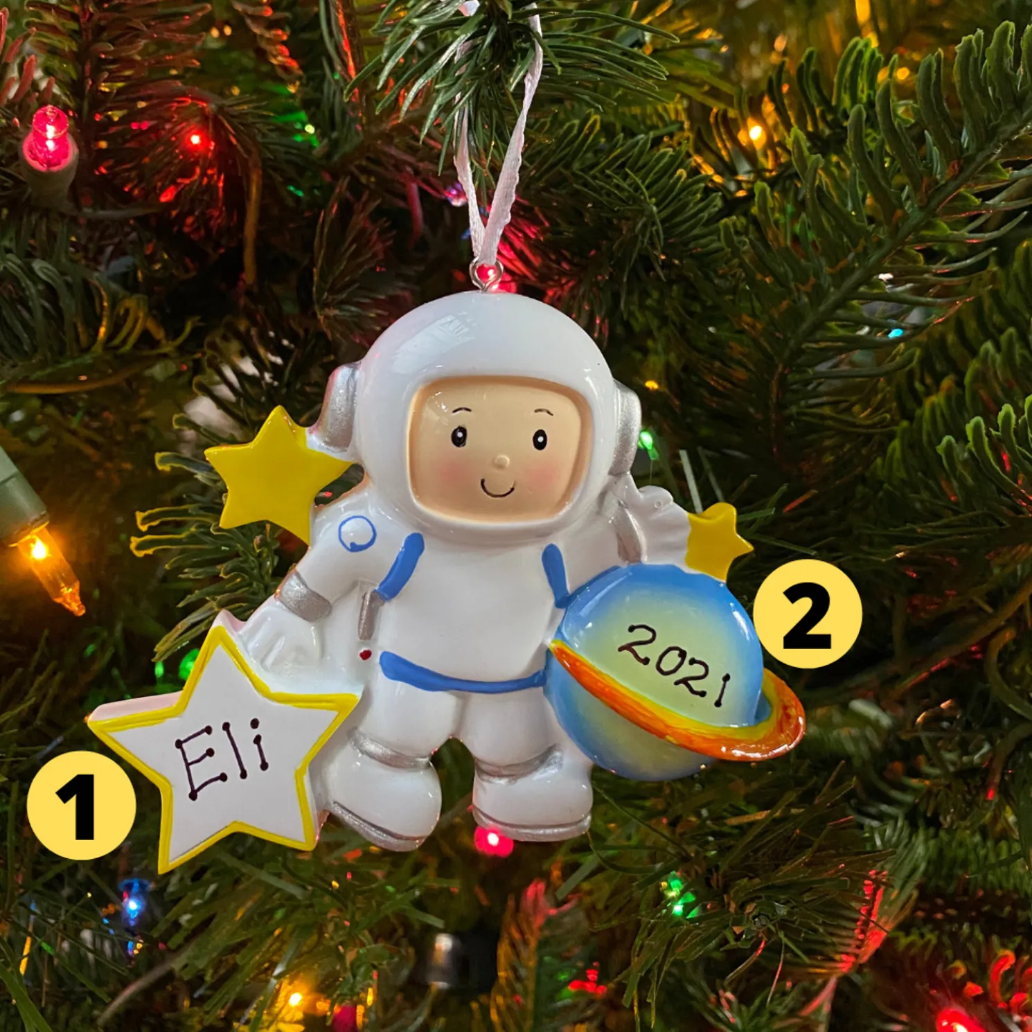 Astronaut Personalized Christmas Ornament OR1603