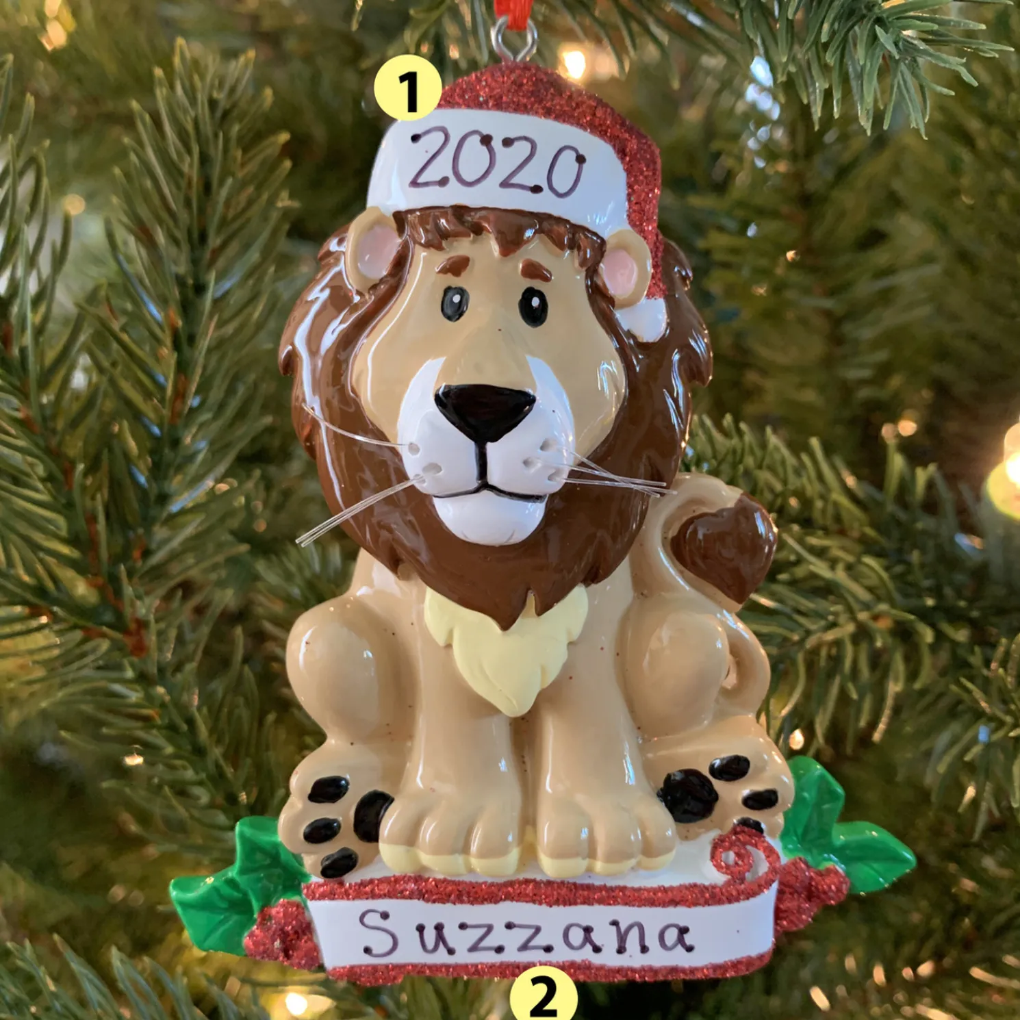 Baby Lion Personalized Christmas Ornament OR1850L