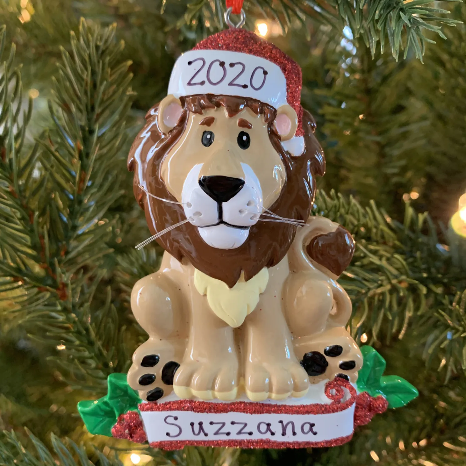 Baby Lion Personalized Christmas Ornament OR1850L