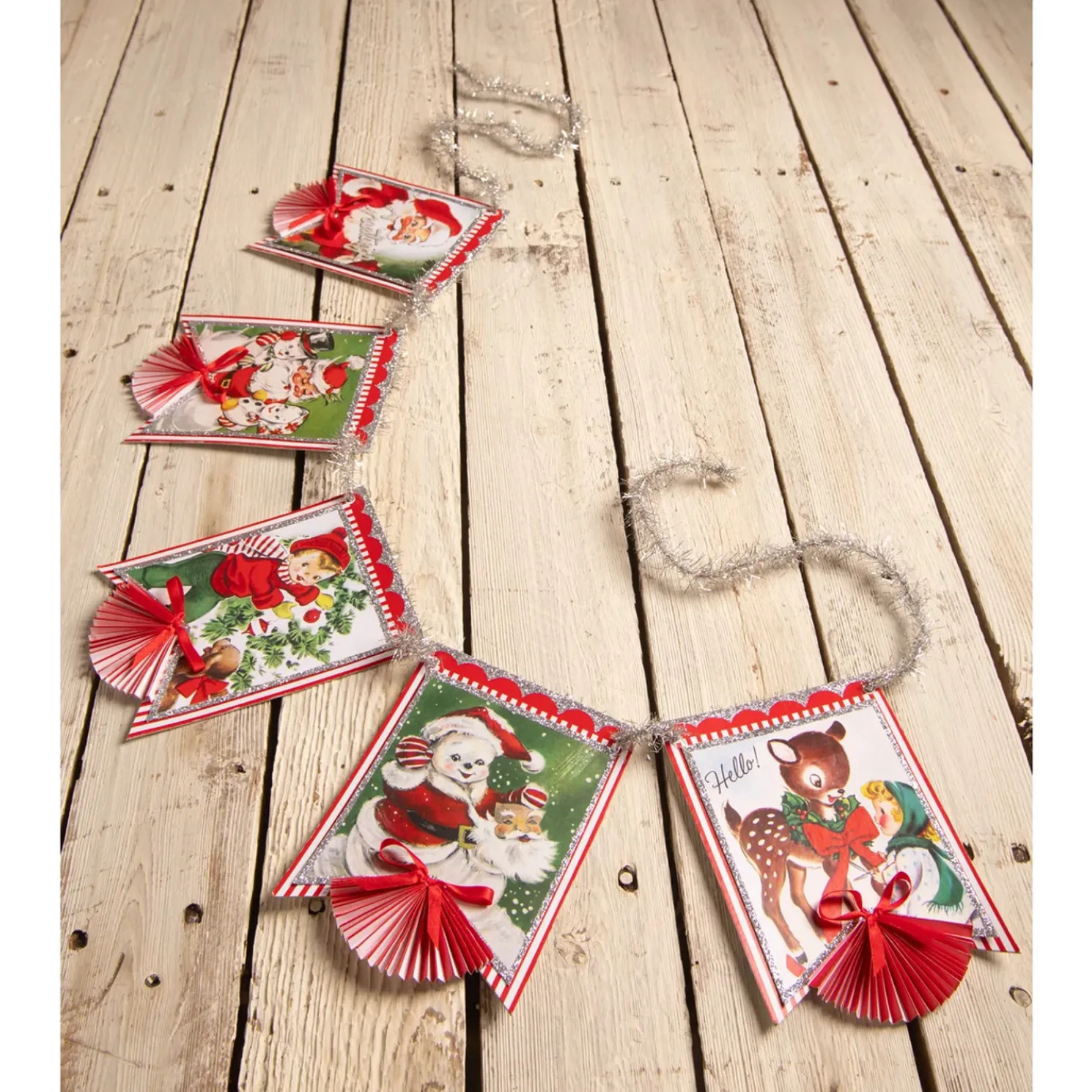 Bethany Lowe 66" Kitschmas Vintage Christmas garland TL3365