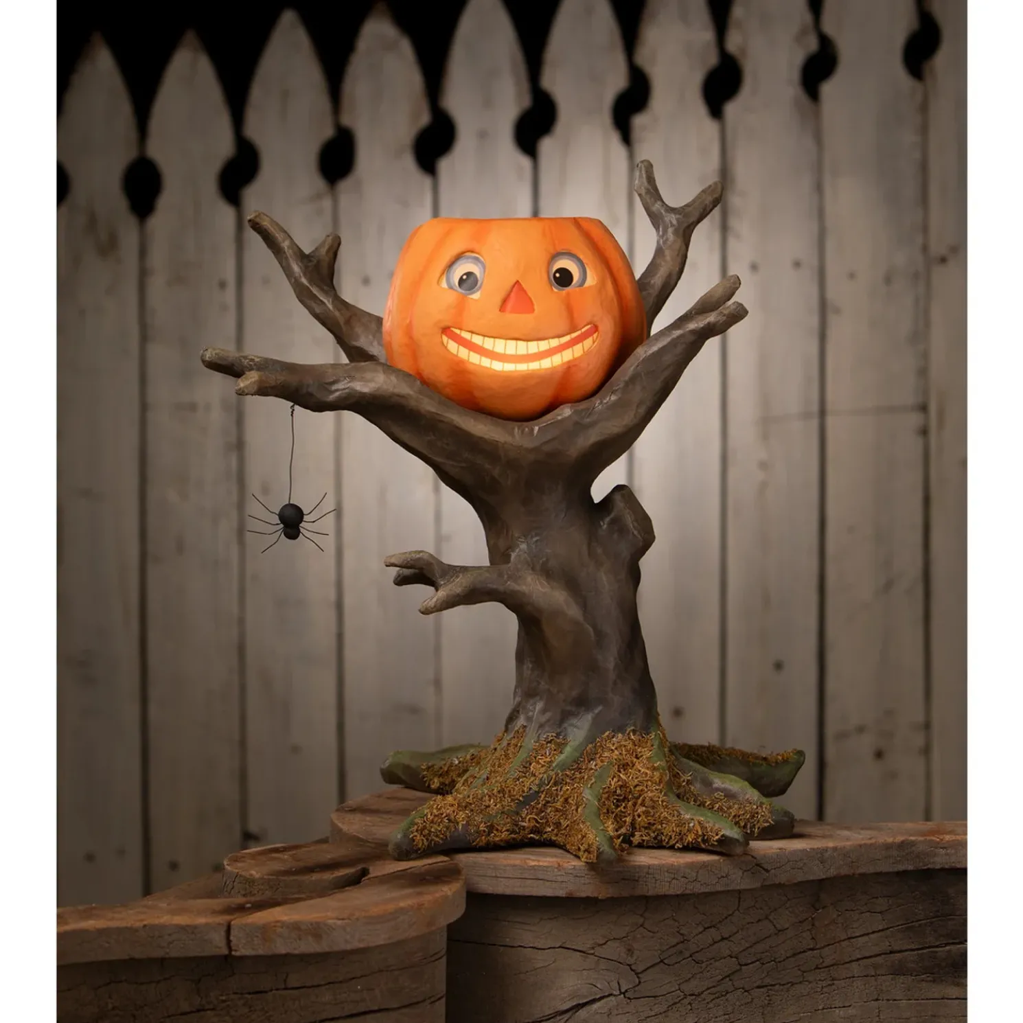 Bethany Lowe 16" Pumpkin Hollow Hideaway Halloween Decoration TD4153