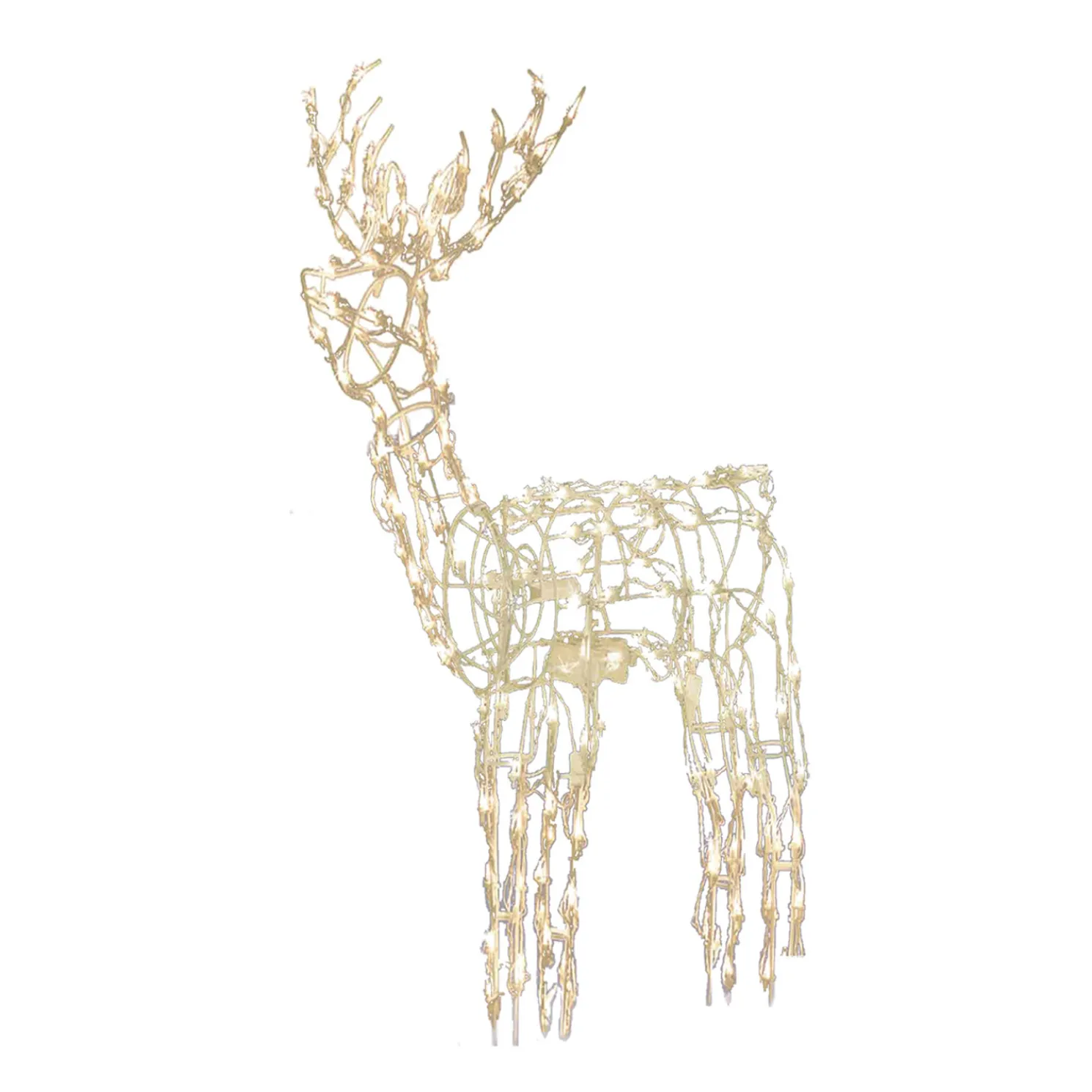 Brite Star 48" LED Lighted Electric Animated Standing Buck Outdoor Christmas Decoration 46-331-00
