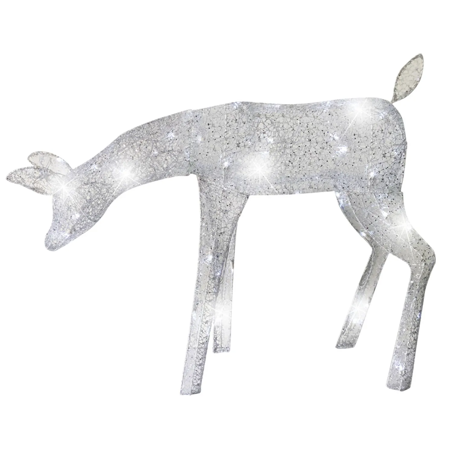 Brite Star 39" LED Lighted Elegant Feeding Doe Reindeer Indoor Outdoor Christmas Decoration 46-367-00