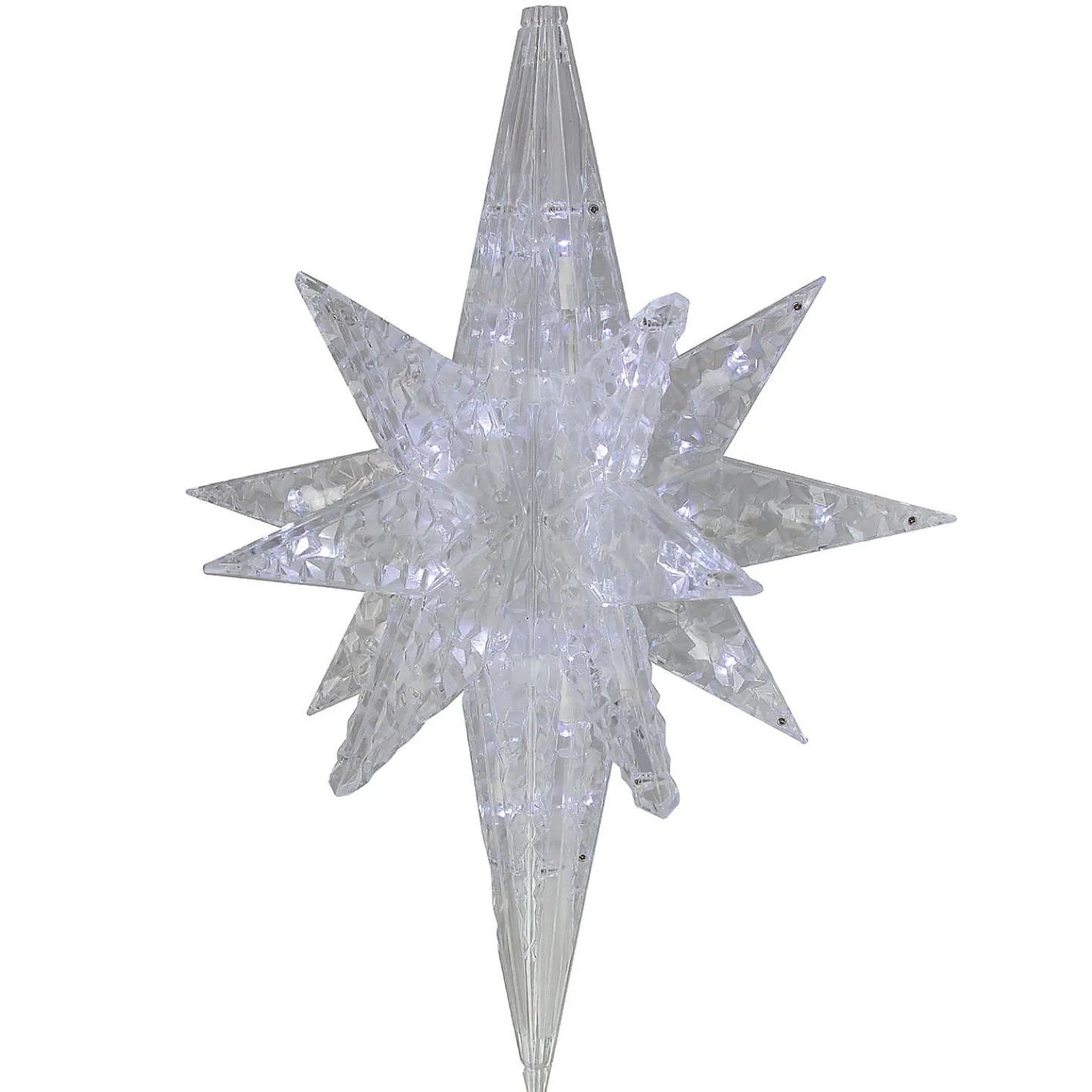 Brite Star 20" LED Lighted Acrylic 3 Dimensional Bethlehem Star Christmas Decoration 48-082-00