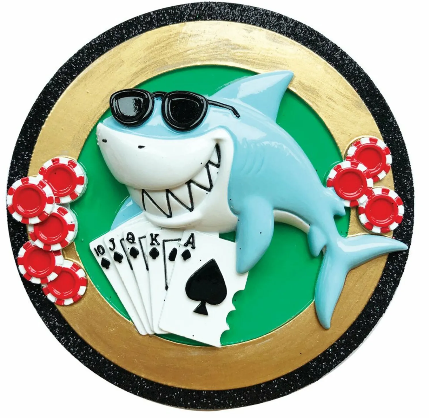 Card Shark Personalized Christmas Ornament OR1695