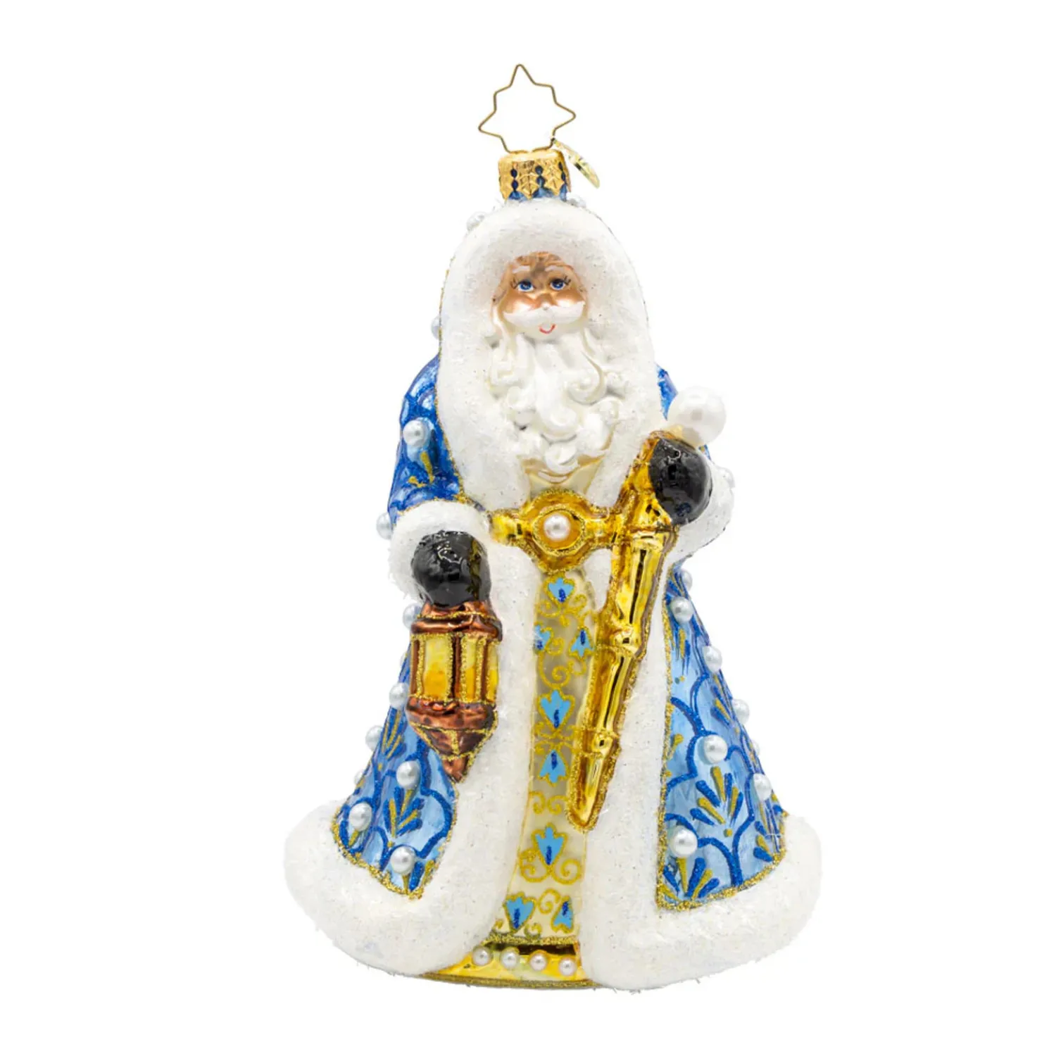 Christopher Radko Gilded Grandeur Santa Glass Christmas Ornament 1022314