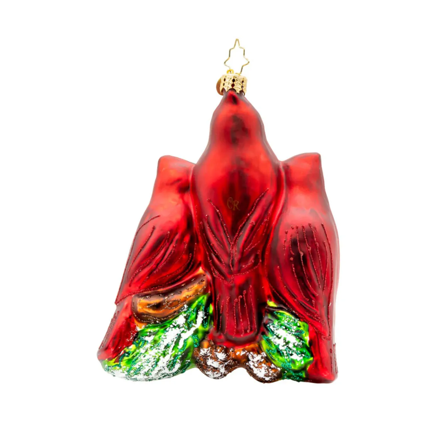 Christopher Radko Cardinal Garden Greetings Glass Christmas Ornament 1022275