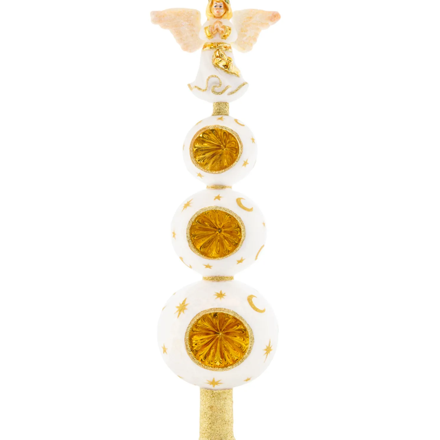 Christopher Radko Heavenly Finial Glass Christmas Tree Topper 1021264