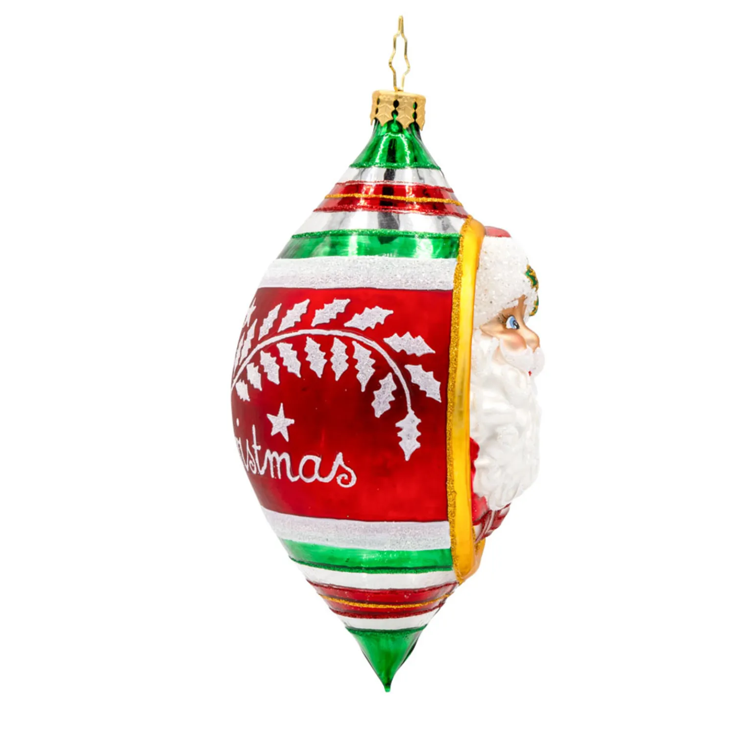Christopher Radko Holly Jolly Christmas Glass Christmas Ornament 1022550