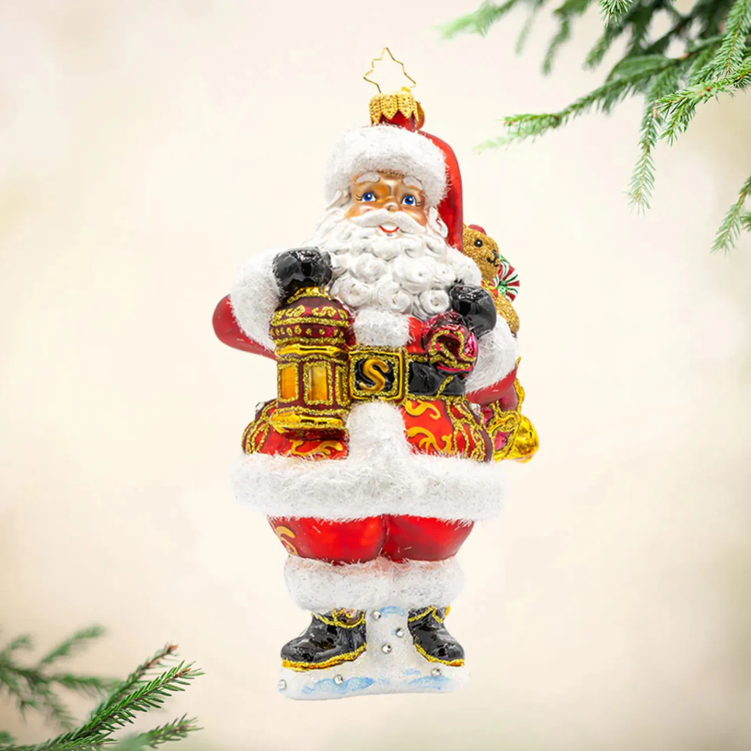 Christopher Radko A Claus To Celebrate Glass Christmas Ornament 1022461