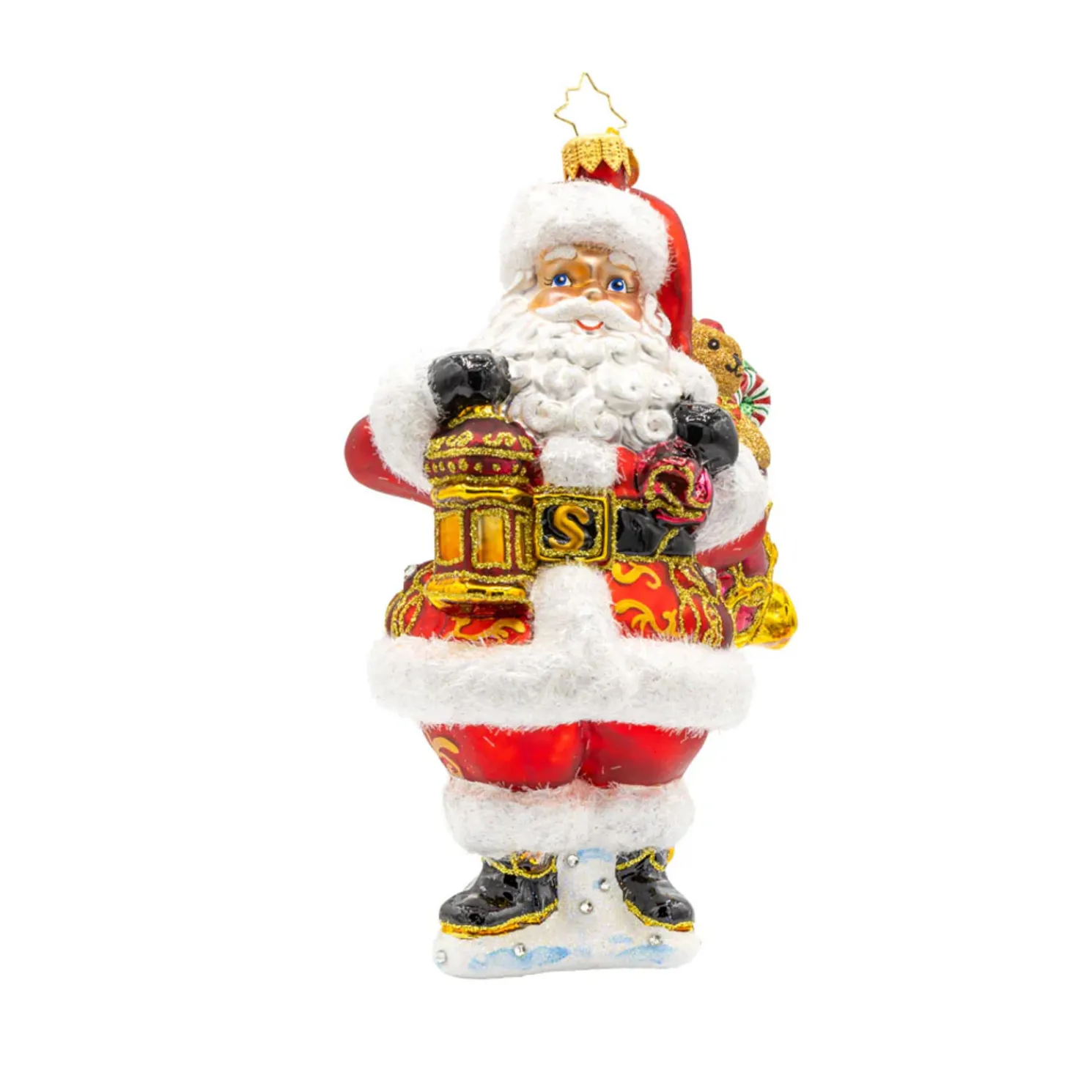 Christopher Radko A Claus To Celebrate Glass Christmas Ornament 1022461