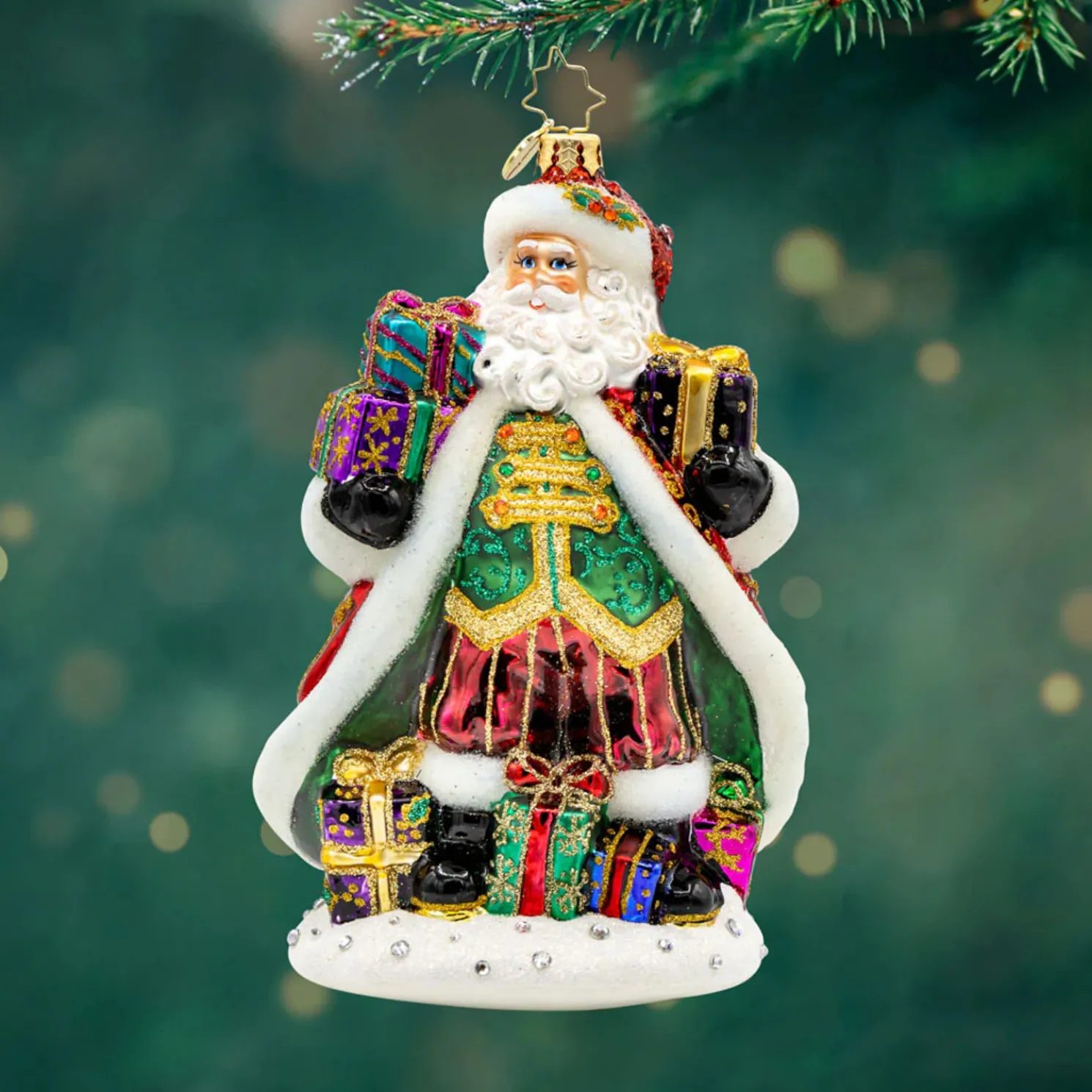 Christopher Radko A Santa For All Seasons Glass Christmas Ornament 1022185