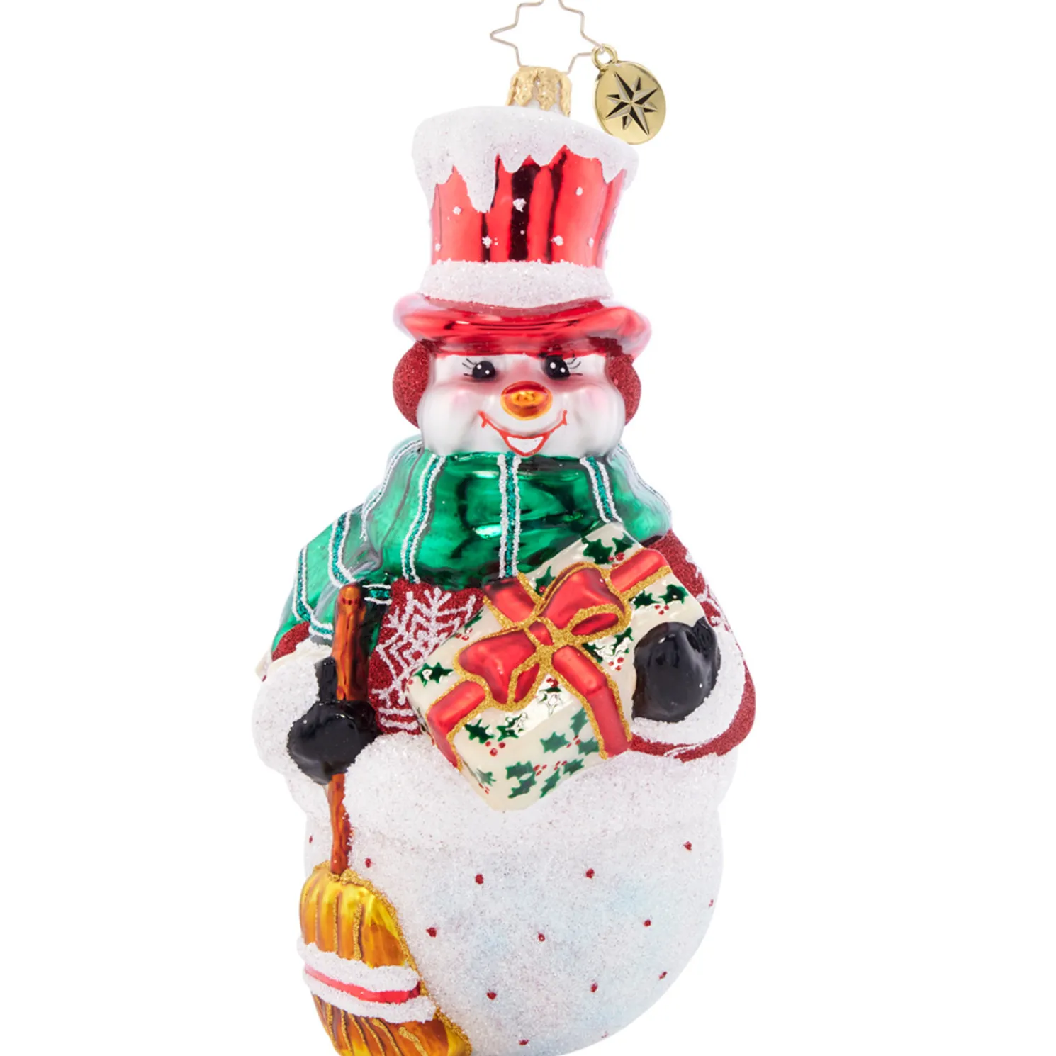 Christopher Radko Christmas Joy Snowman Glass Christmas Ornament 1021489
