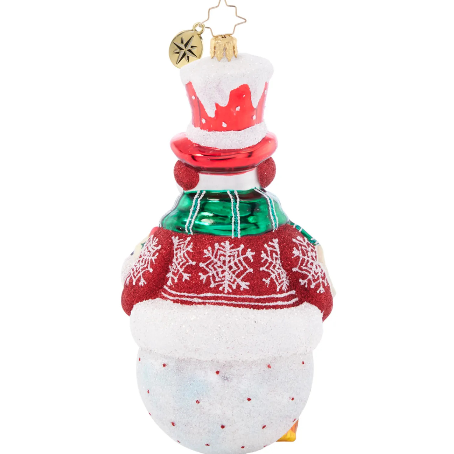 Christopher Radko Christmas Joy Snowman Glass Christmas Ornament 1021489