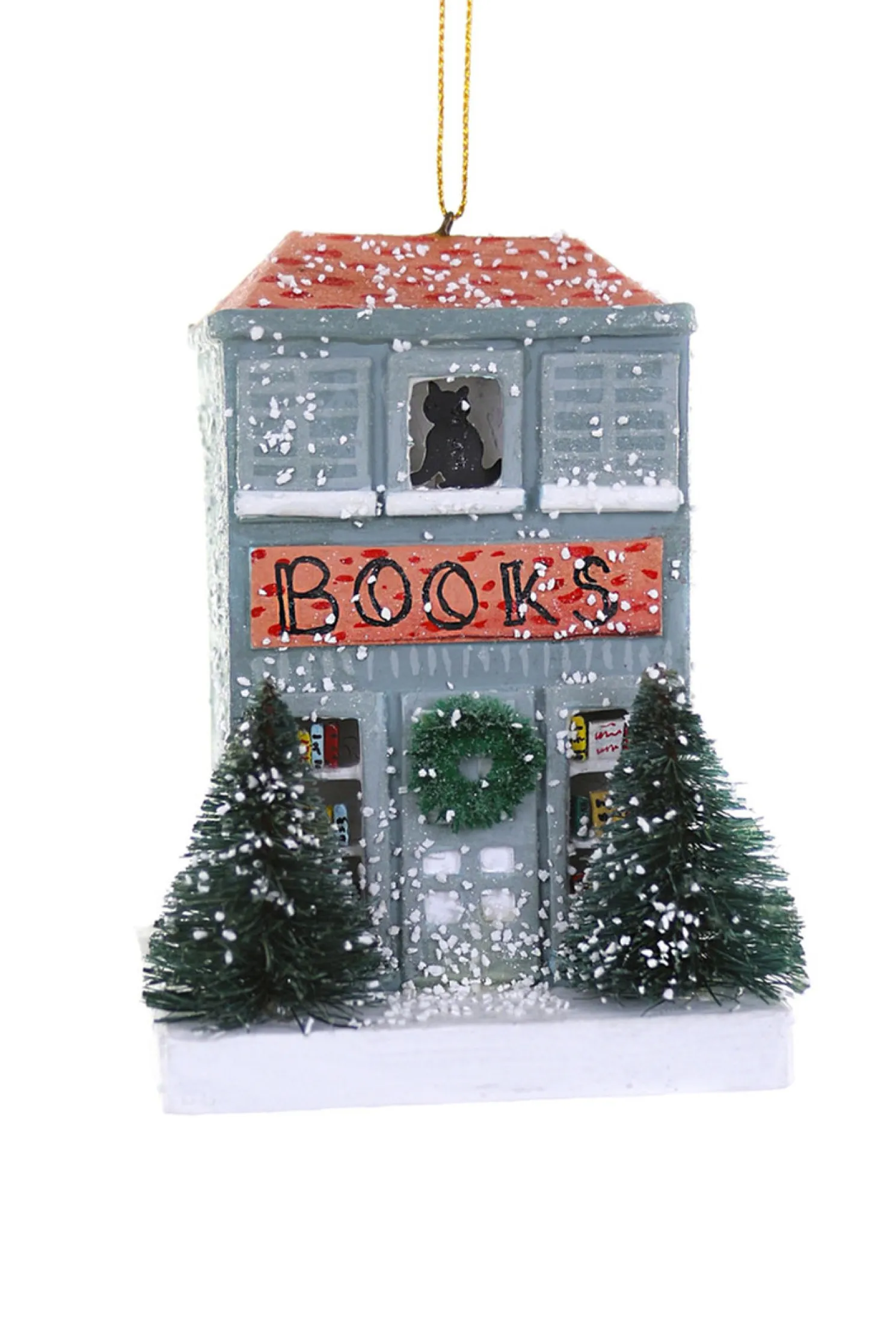 Cody Foster 4.5" Book Shop Christmas Ornament RO-3125-BK