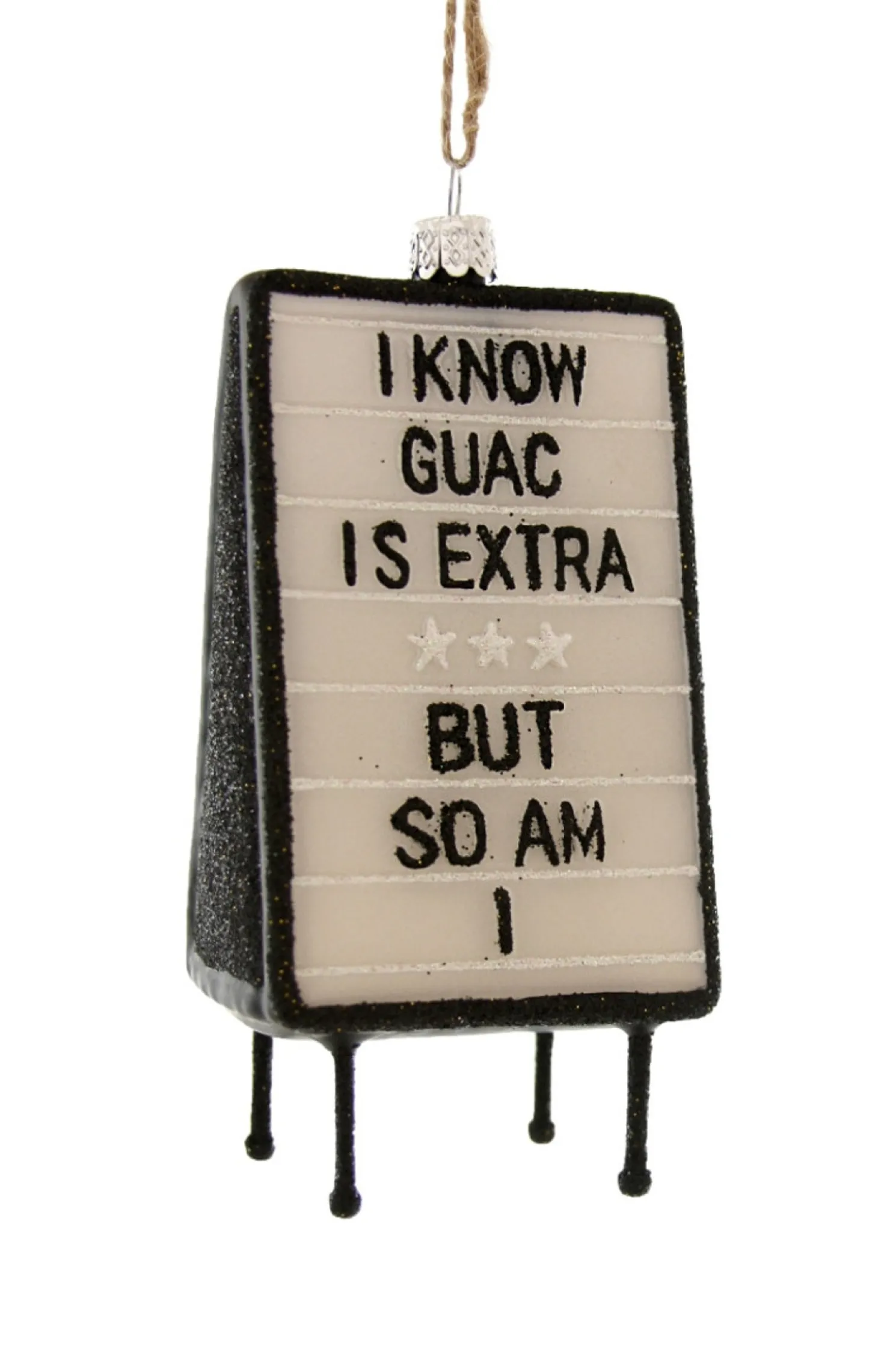 Cody Foster 4.5" Extra Guac Glass Christmas Ornament GO-6827