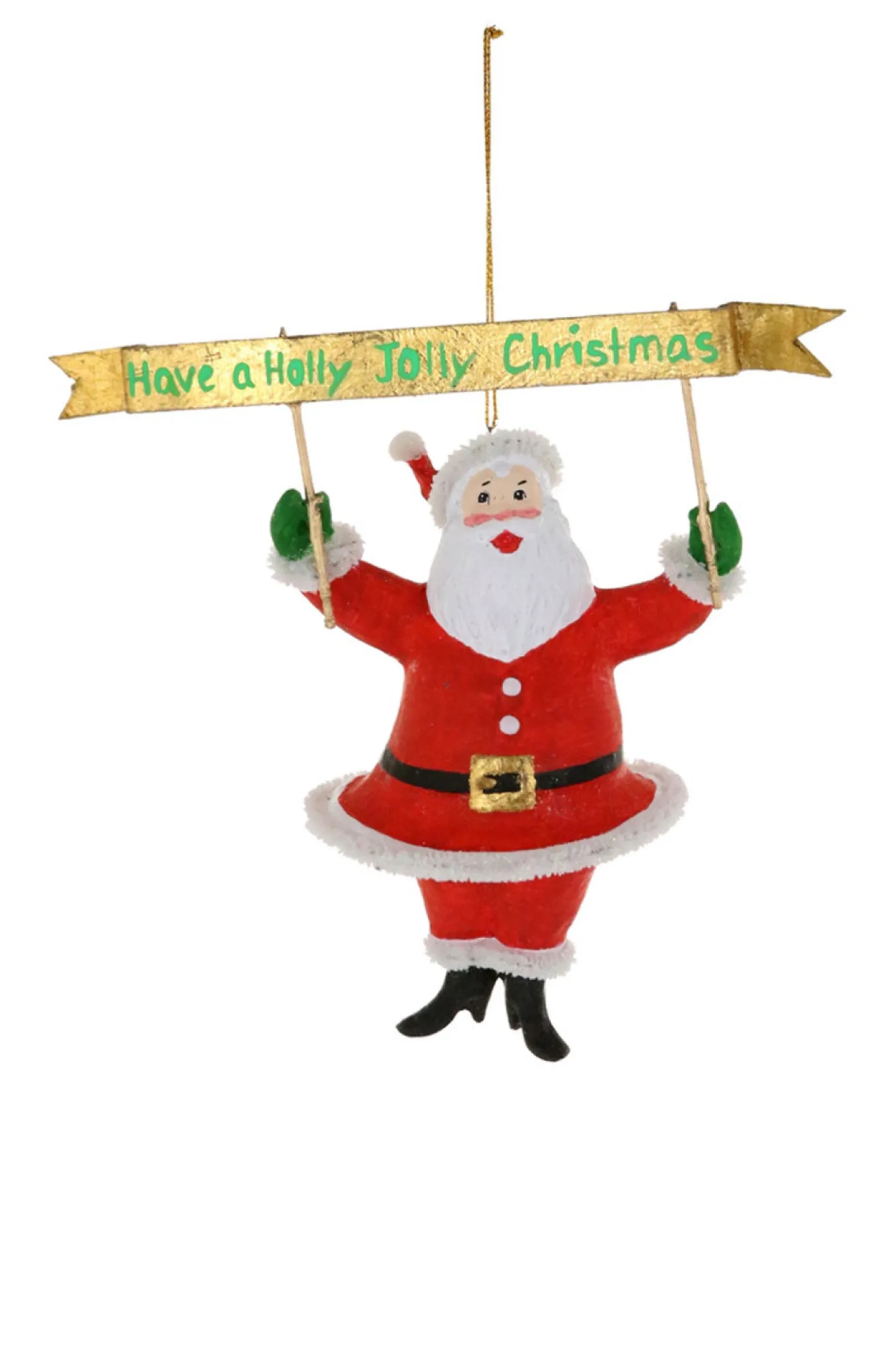 Cody Foster 6.75" Holly Jolly Christmas Santa Ornament RO-3252