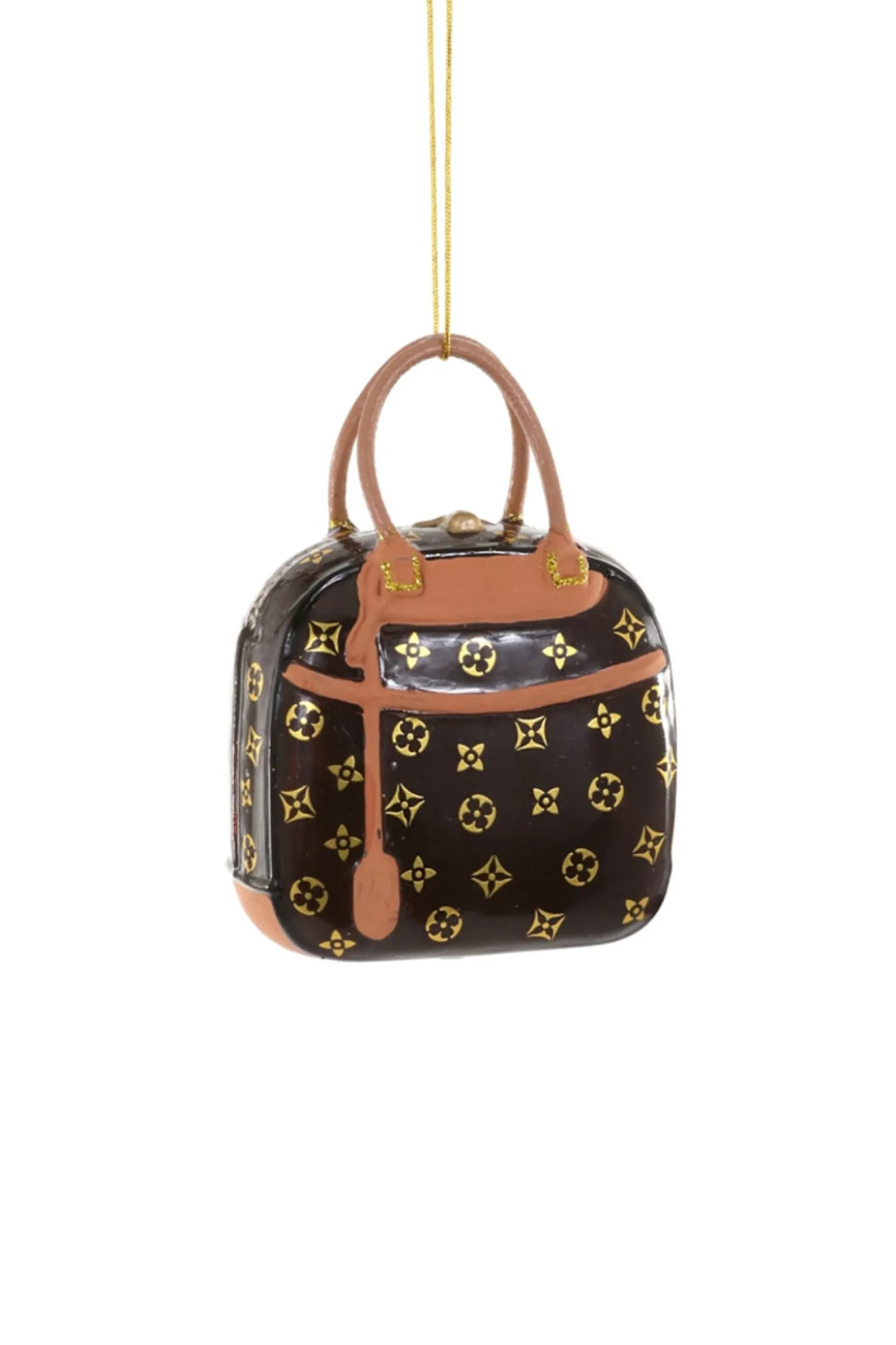 Cody Foster 4" Luxury Handbag Glass Christmas Ornament GO-8685-BR