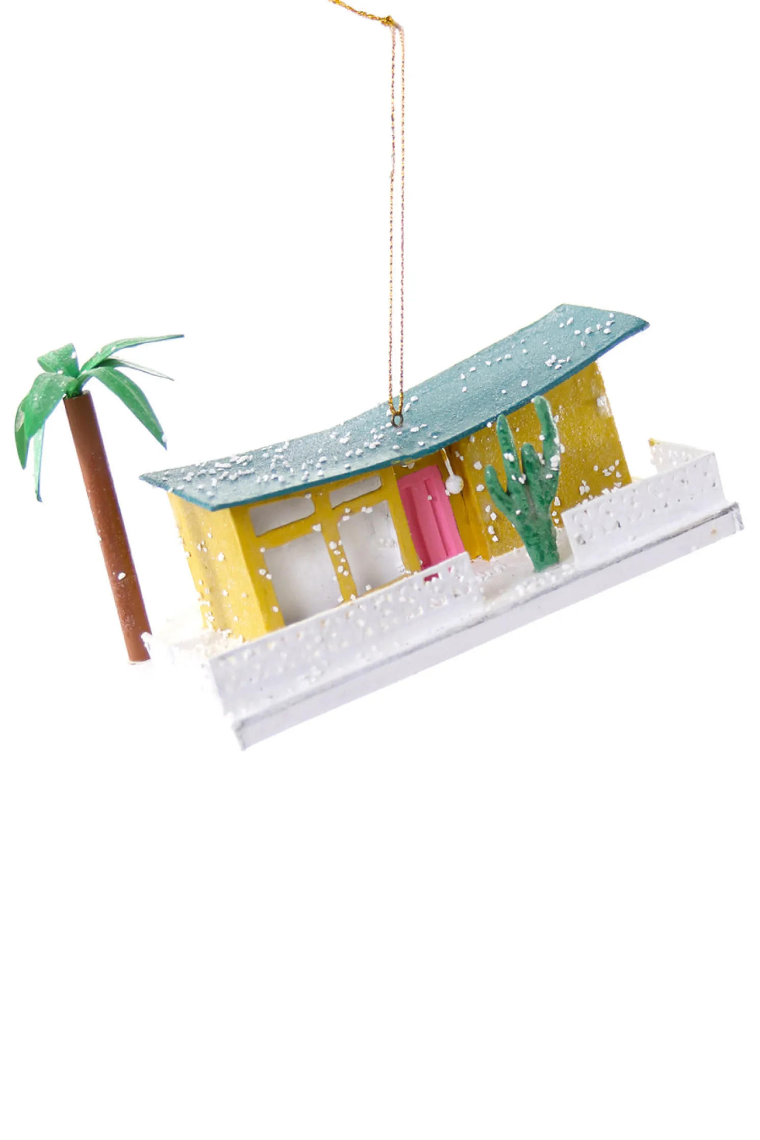 Cody Foster 5" Palm Springs Mid Century Modern House Christmas Ornament CD-1601