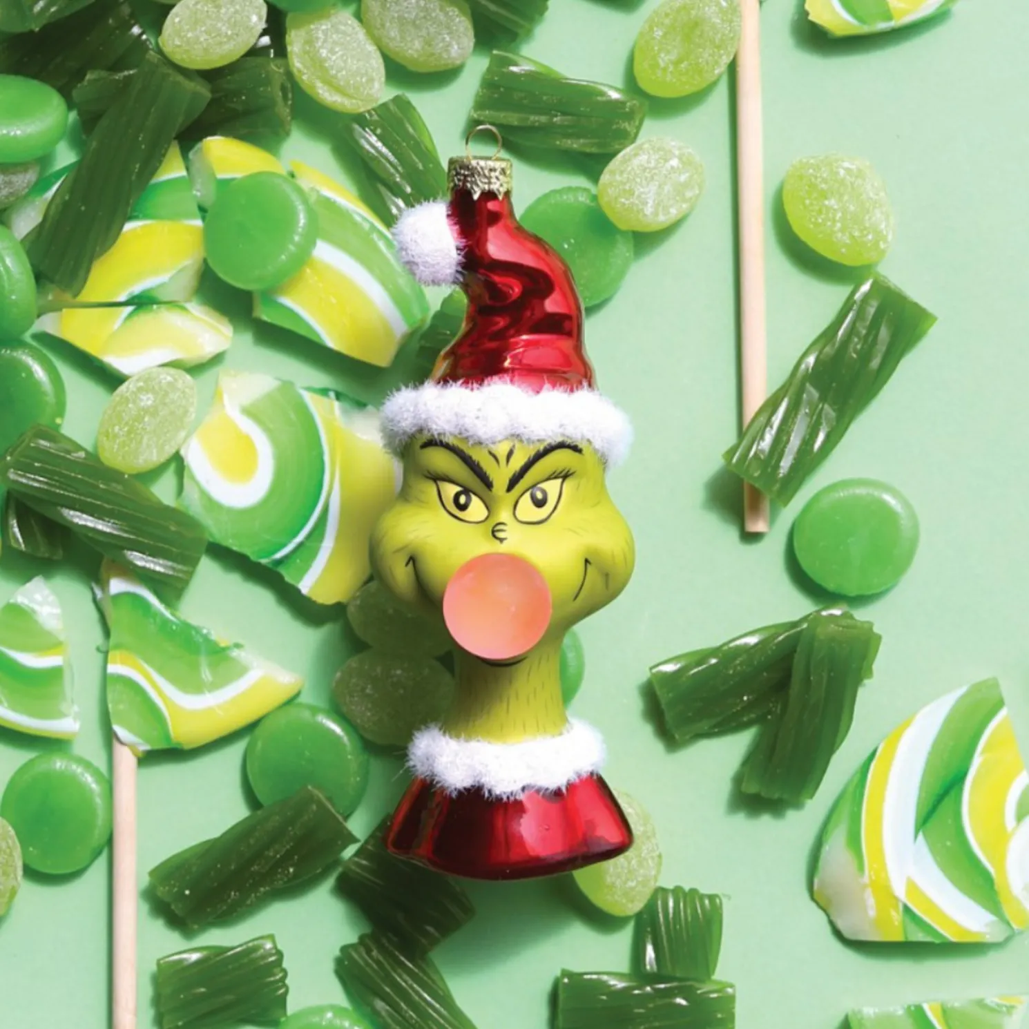 Cody Foster 5.5" The Grinch Glass Christmas Ornament GO-9902