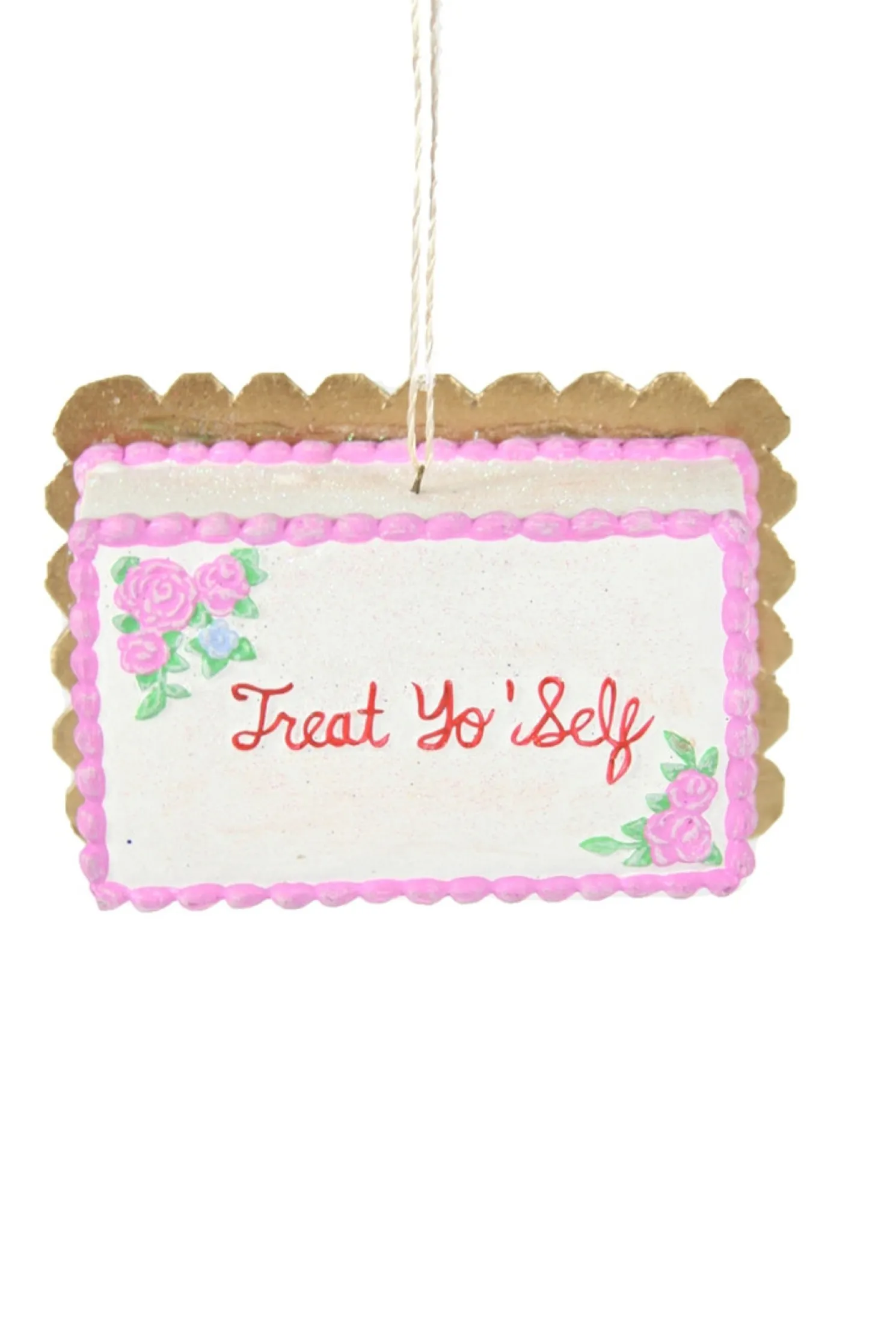 Cody Foster 4.25" Treat Yo Self Sheet Cake Christmas Ornament PO-2078