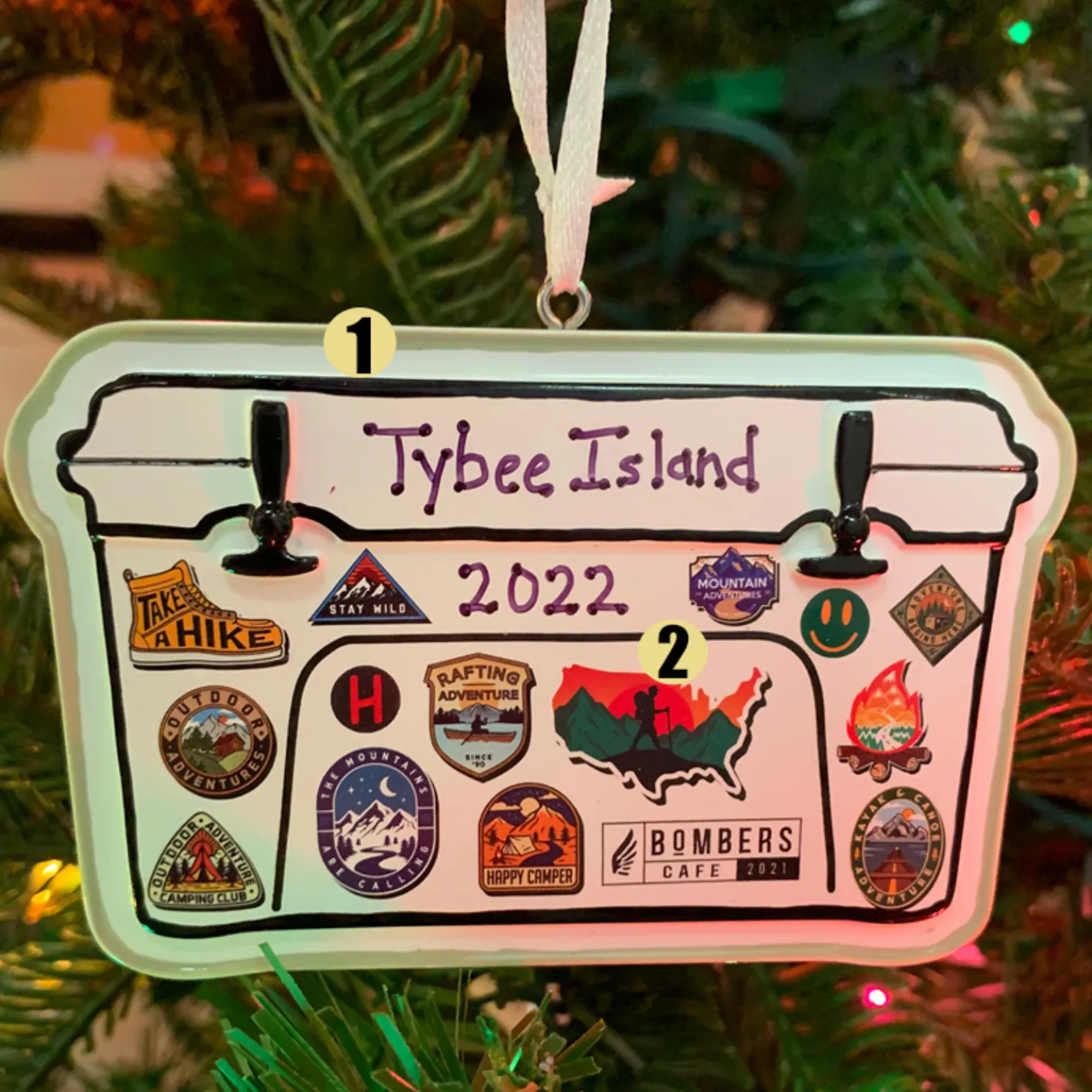 Cooler Travel Camping Personalized Christmas Ornament OR2405