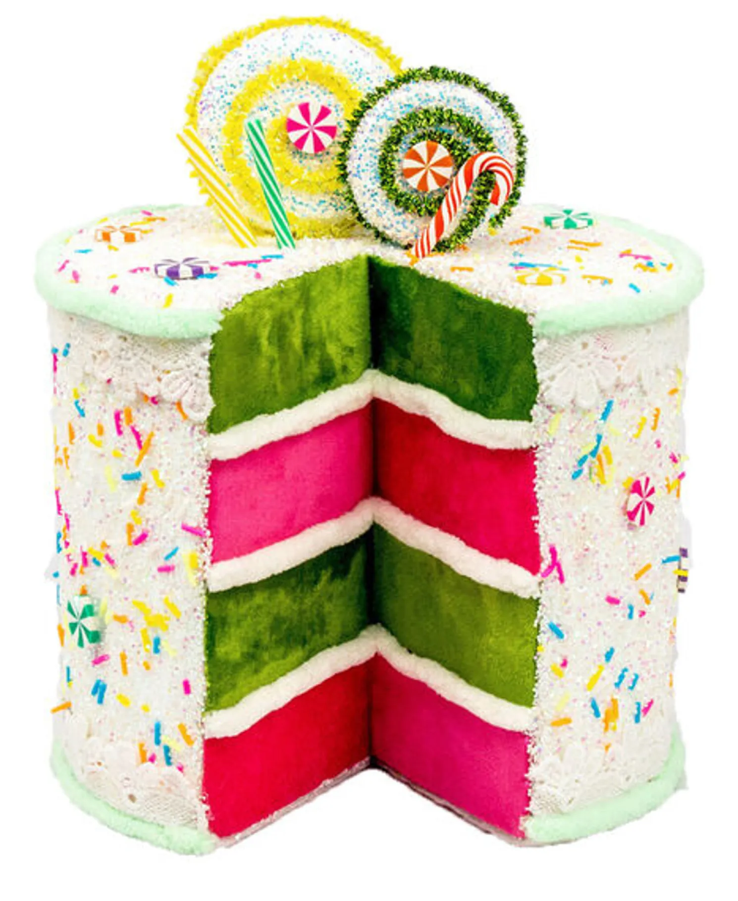 December Diamonds 9" Sliced Cake Christmas Decoration 08-08633