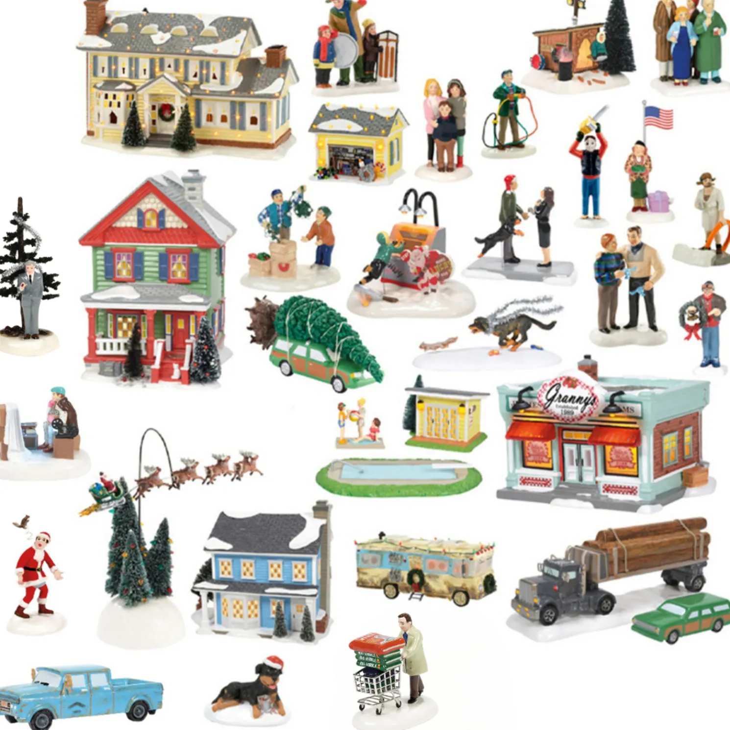 Department 56 Christmas Vacation Village 30 PC 2025 Mega Set with EXCLUSIVE Ellen and I Want to Help Figure