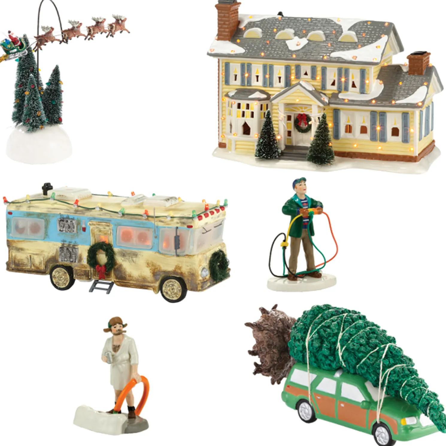 Department 56 6 Piece National Lampoon's Christmas Vacation Set