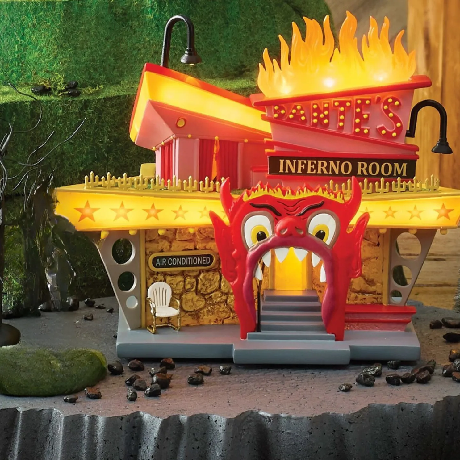 Department 56 Beetlejuice Village Dante's Inferno Lounge Building 6014736