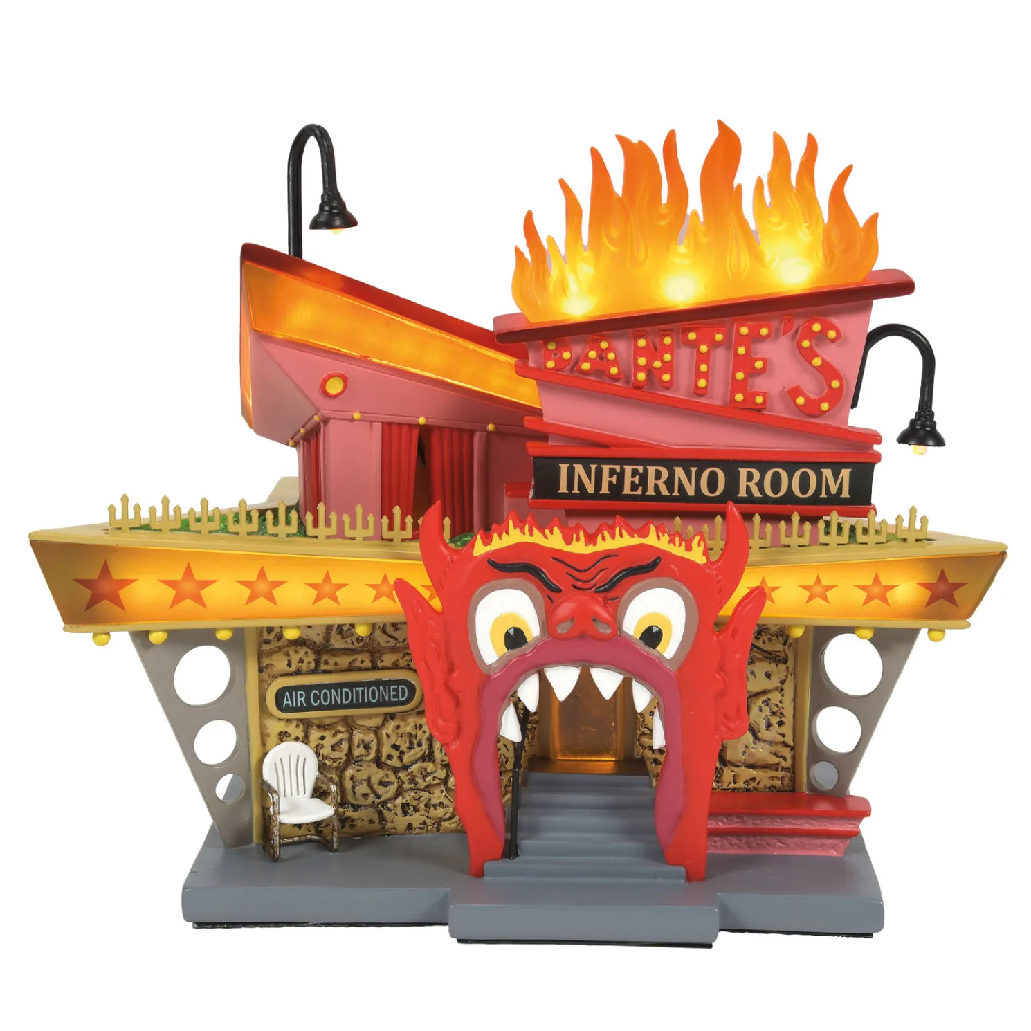 Department 56 Beetlejuice Village Dante's Inferno Lounge Building 6014736