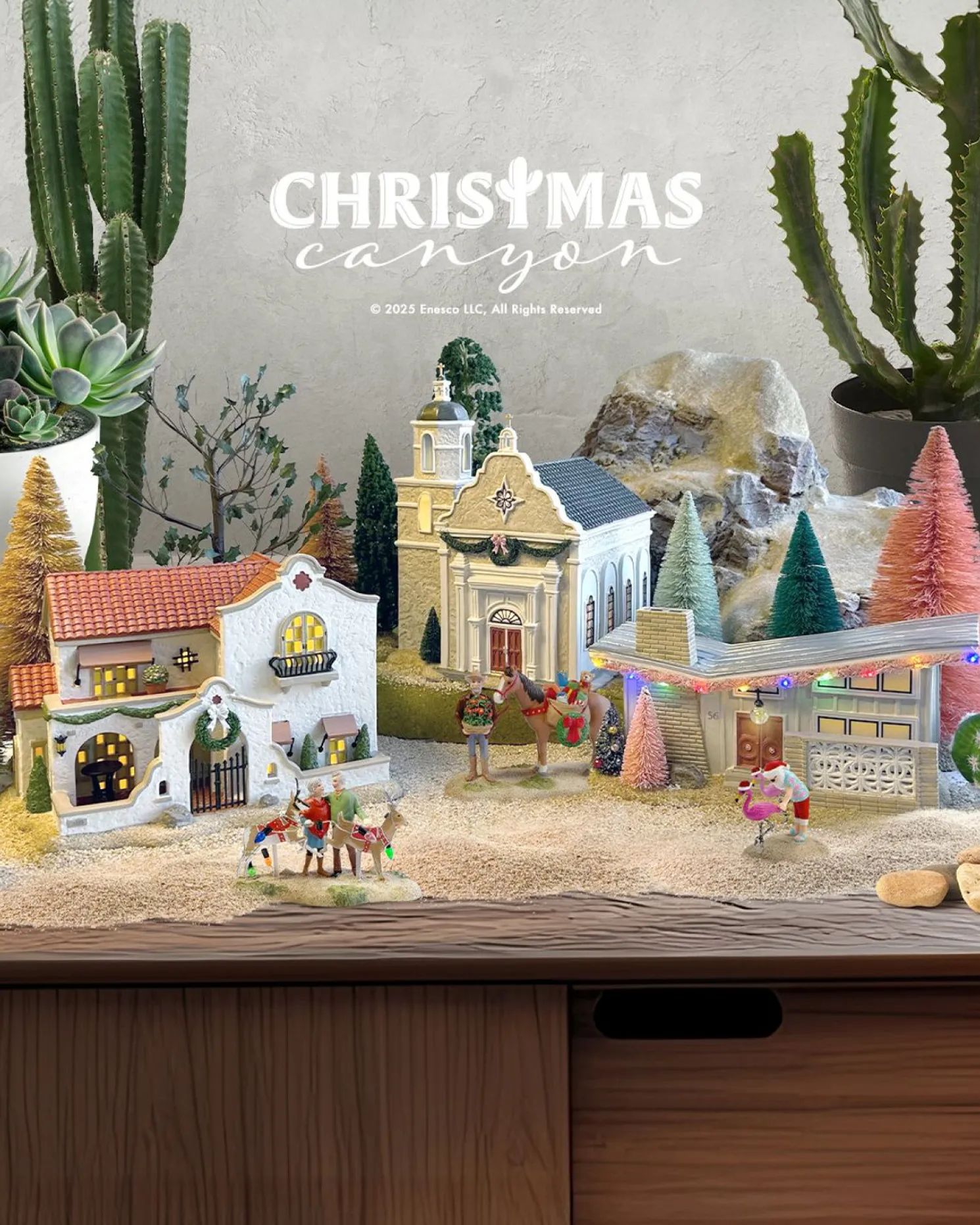 Department 56 Christmas Canyon Village Houses Set