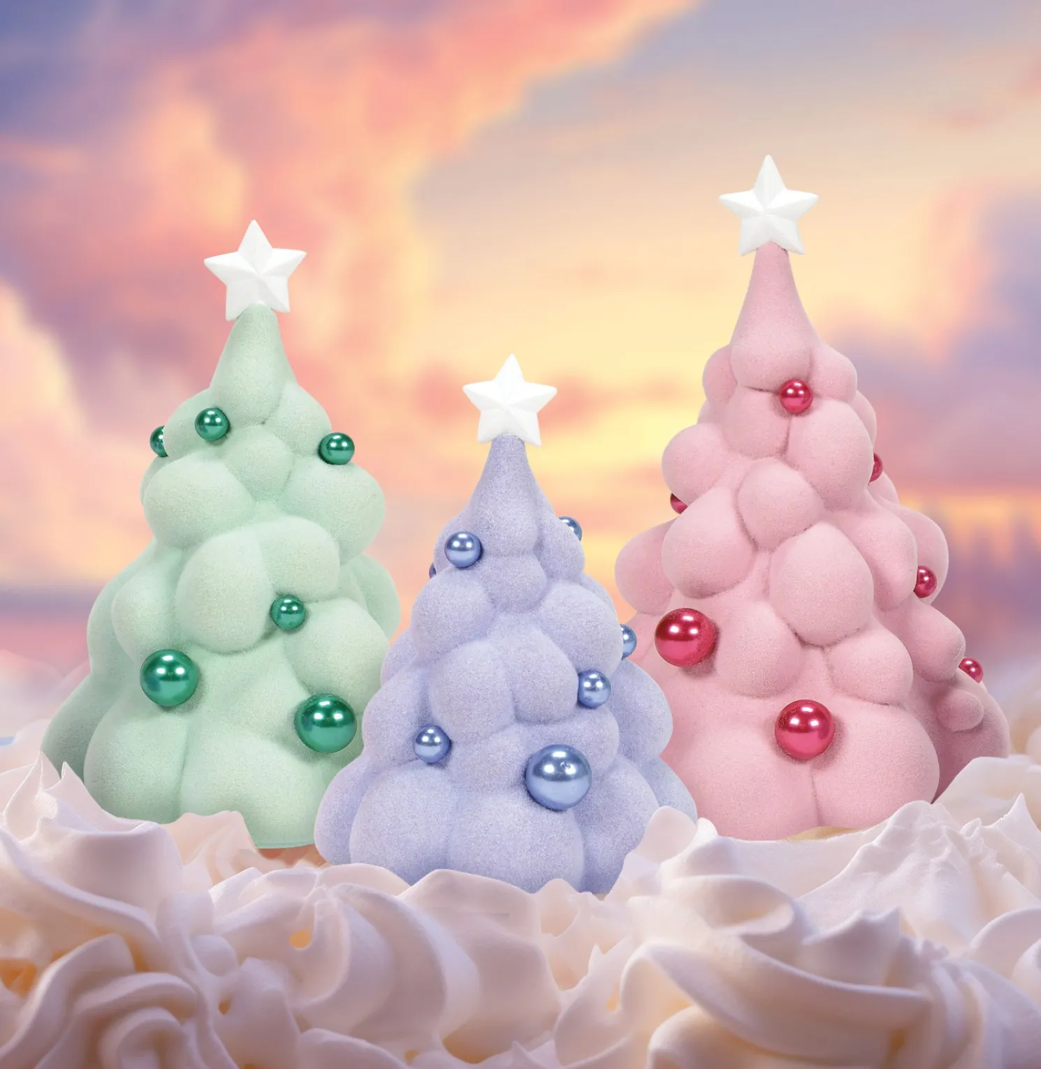 Department 56 Christmas Village Accessory Mallowdream Tree Set of 3 6015657