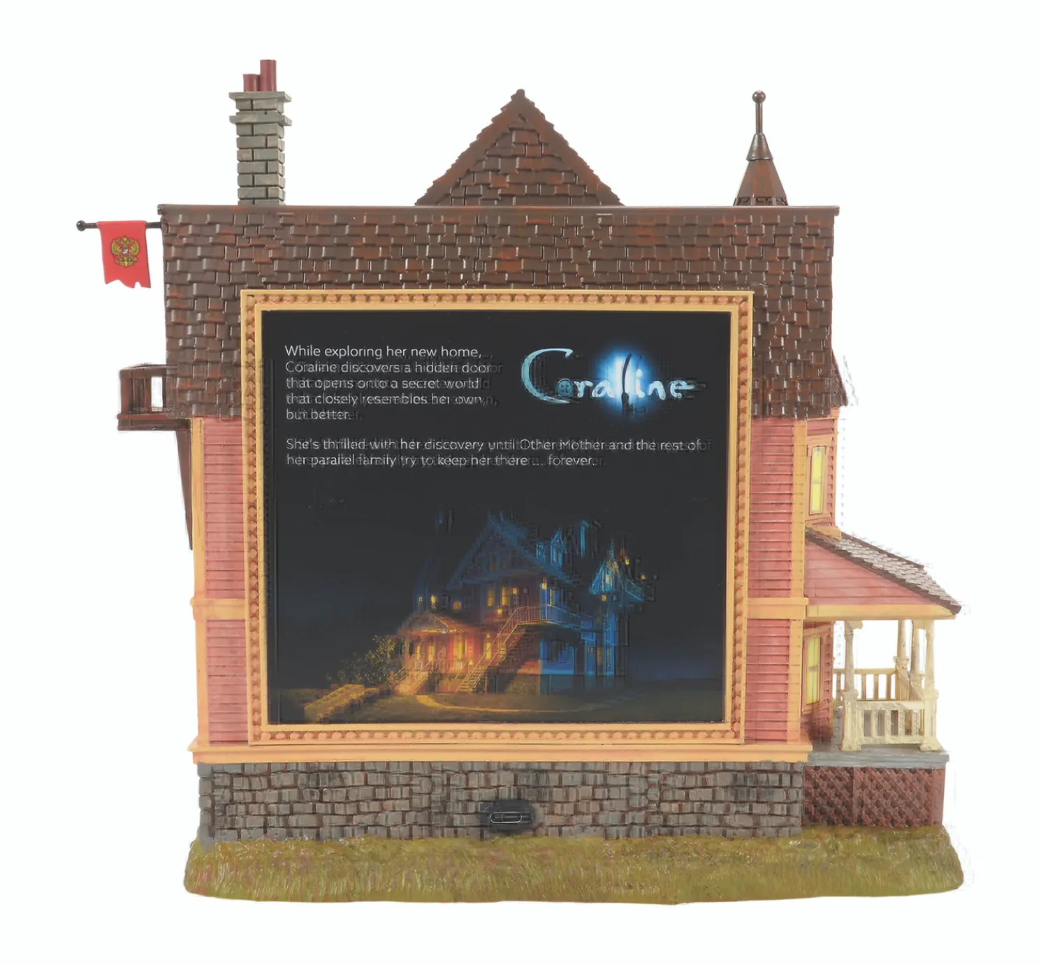 Department 56 Coraline Village The Pink Palace Set of 3 6015607