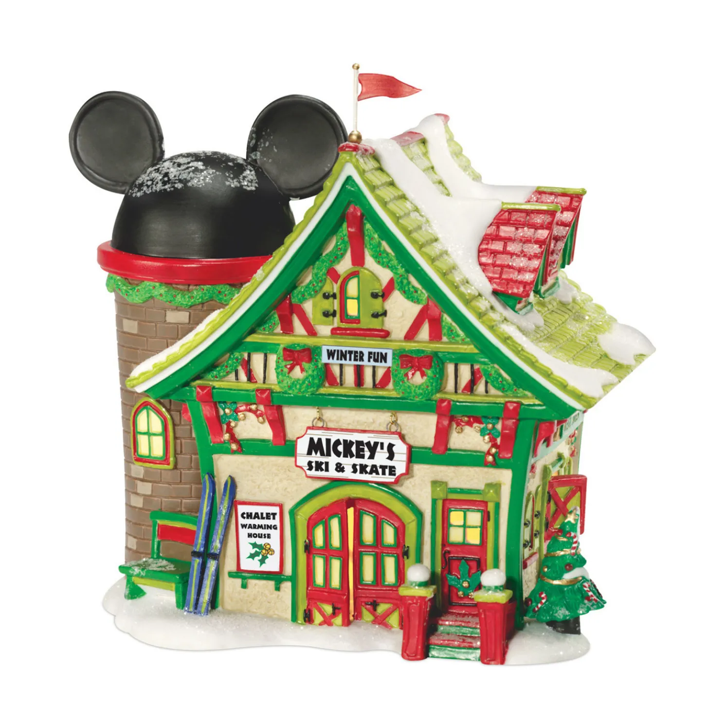 Department 56 Disney Christmas Village Mickey's Ski and Skate Building 811263