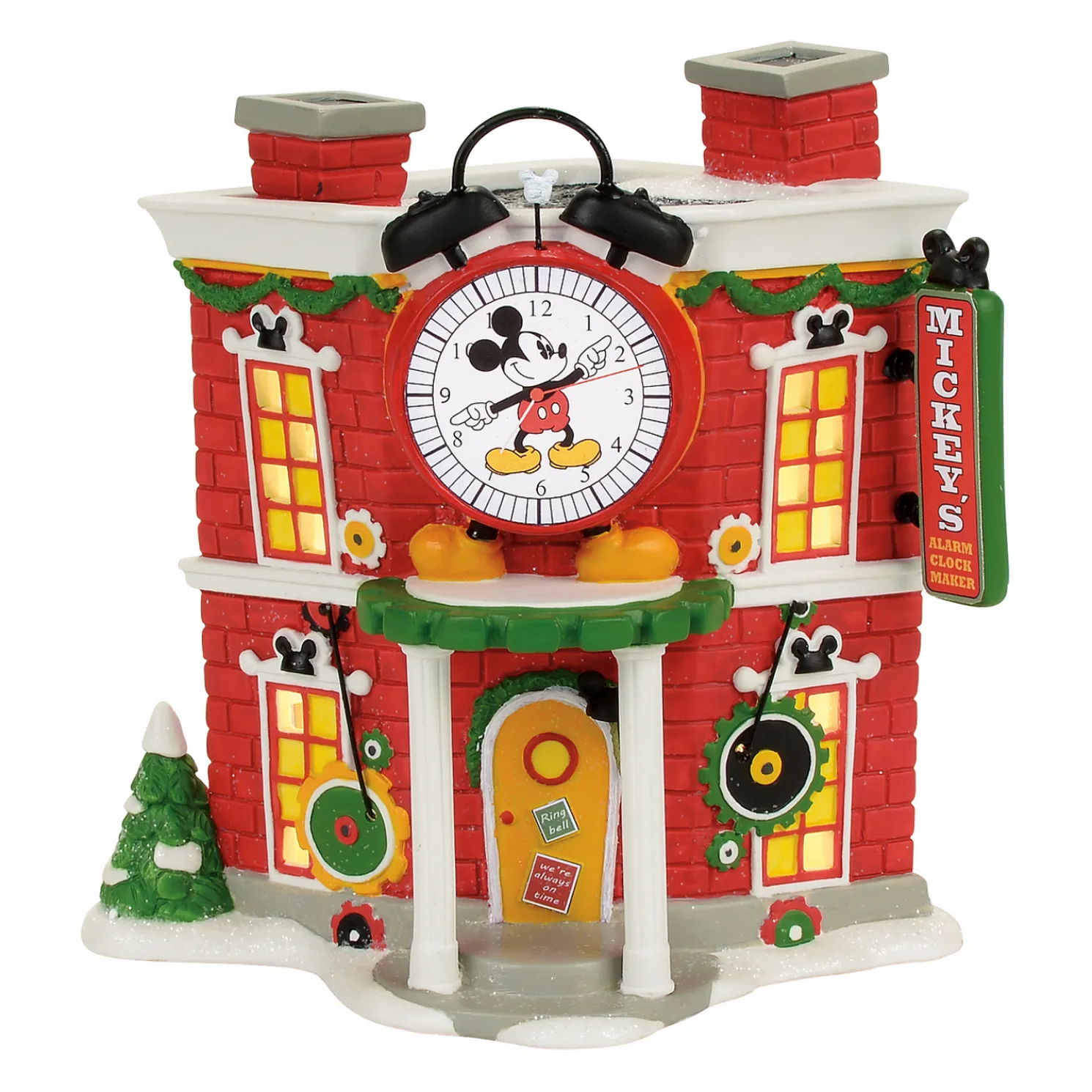 Department 56 Disney Village Mickey's Alarm Clock Shop 4057261