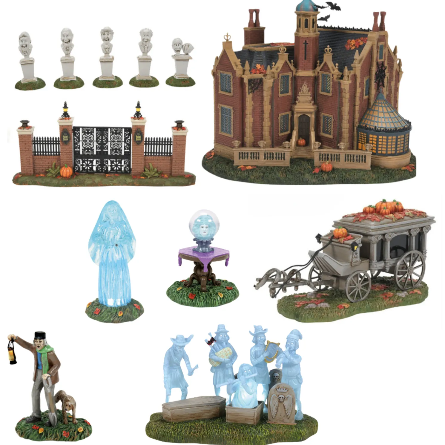 Department 56 Disney Village Disney World Haunted Mansion 2025 8 Pc Set