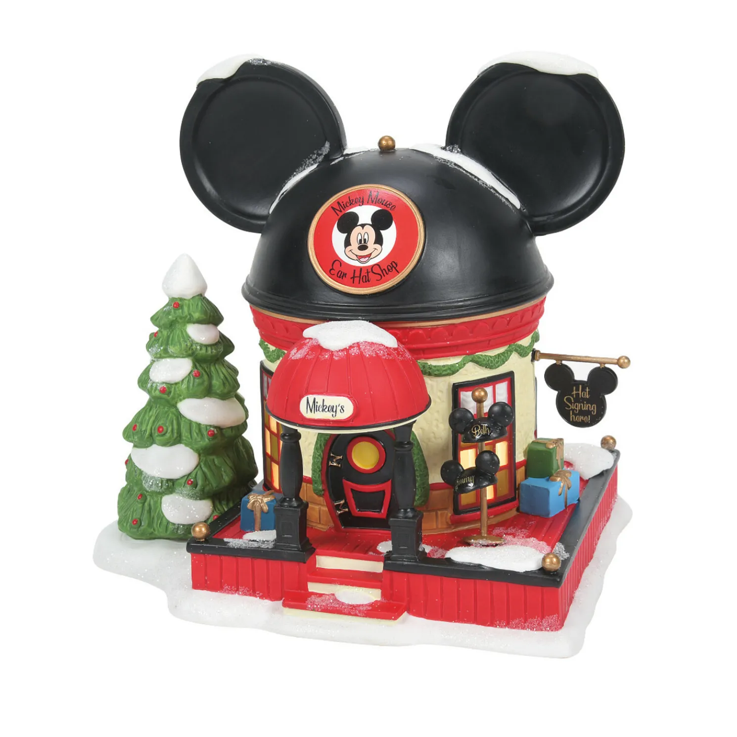 Department 56 Disney Village Mickey Mouse Ear Hat Shop Building 6007177
